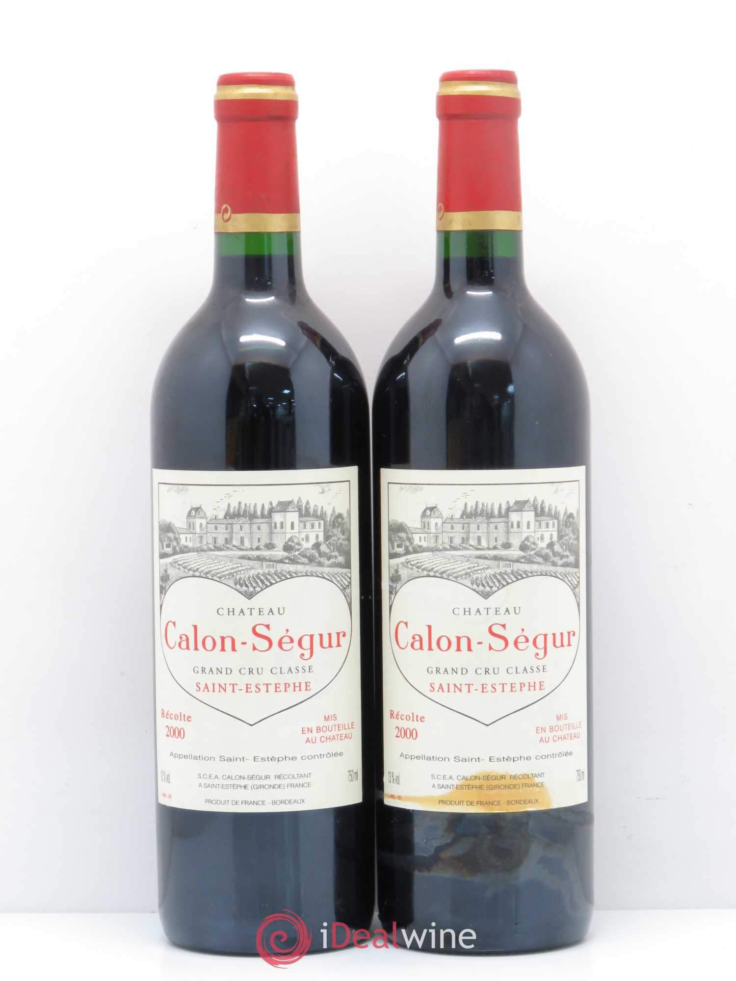 Château Calon Ségur 3ème Grand Cru Classé 2000 - Lot de 2 bouteilles - 0
