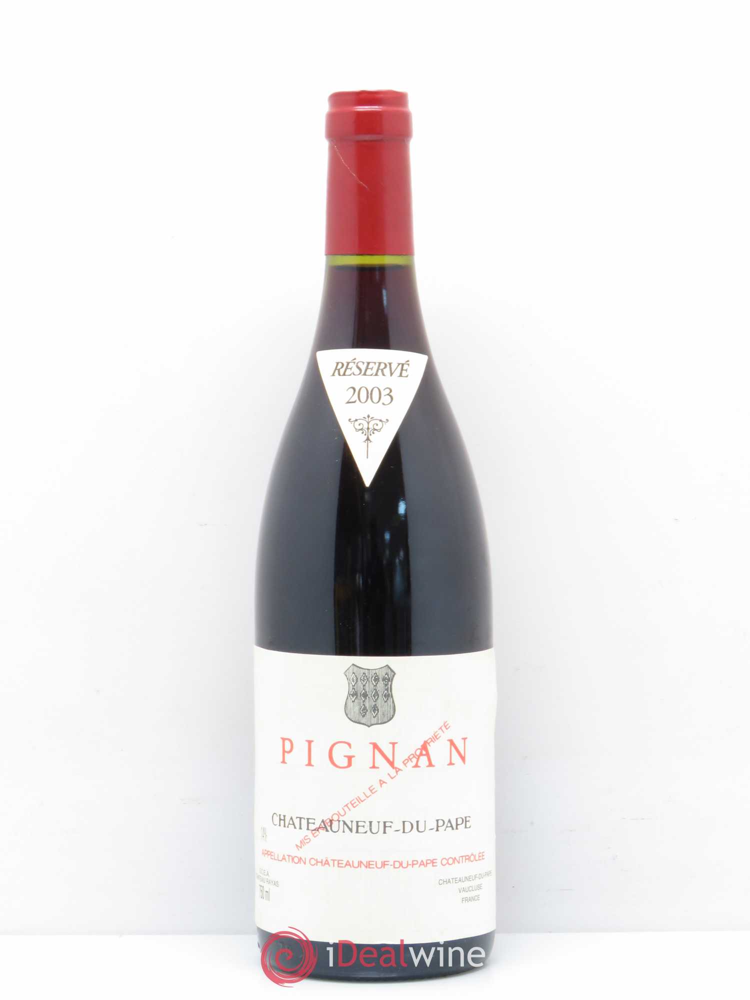 Châteauneuf-du-Pape Pignan Emmanuel Reynaud 2003 - Lot de 1 bouteille - 0