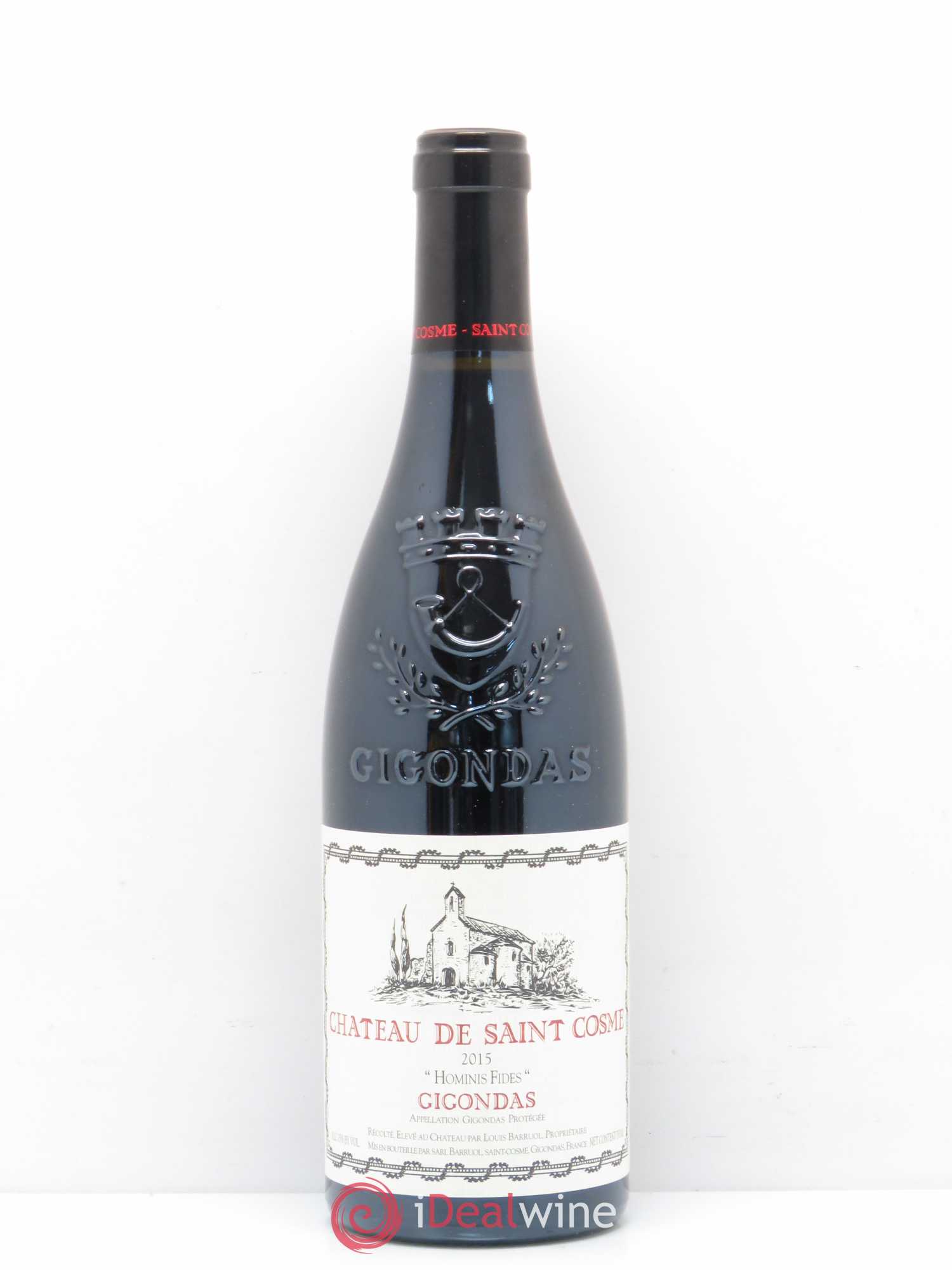 Gigondas Hominis Fides Saint Cosme 2015 - Lot de 1 bouteille - 0