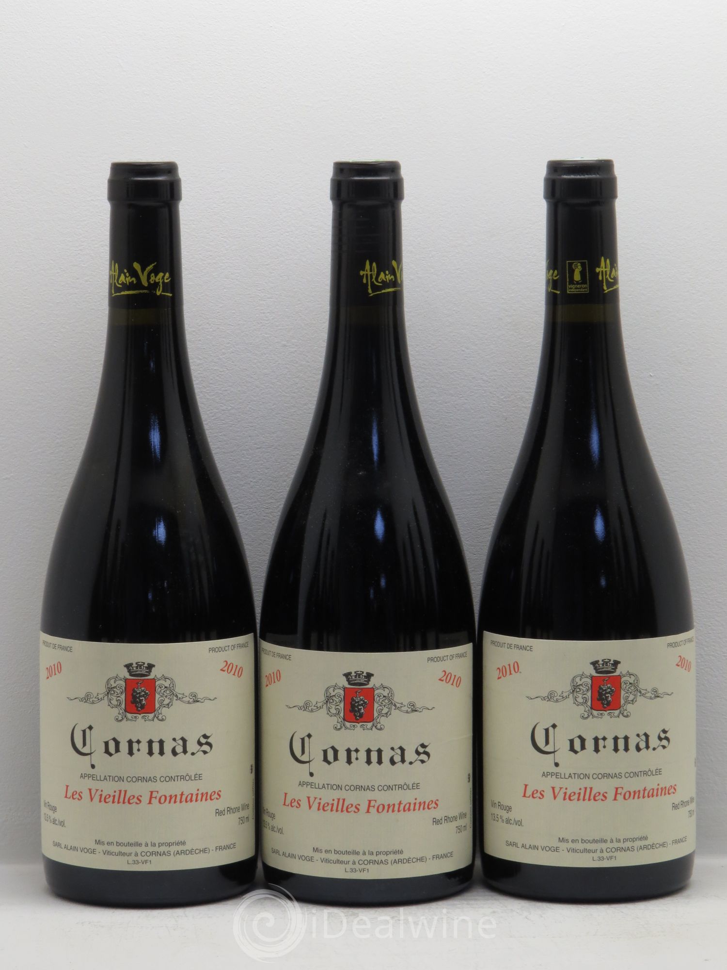 Cornas Les Vieilles Fontaines Alain Voge (Domaine) 2010 - Lot de 12 bouteilles - 1