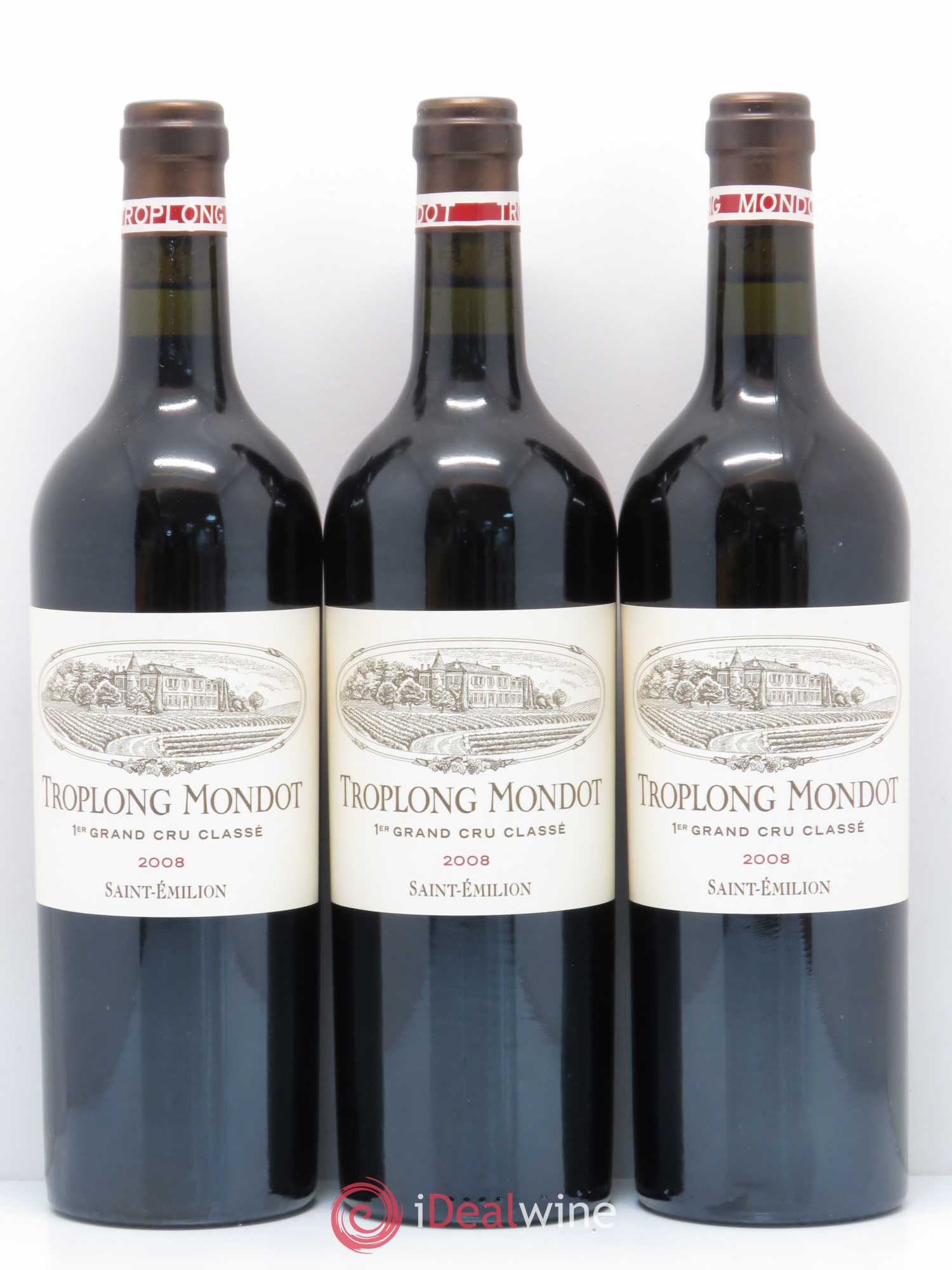 Château Troplong Mondot 1er Grand Cru Classé B 2008 - Lot de 6 bouteilles - 2