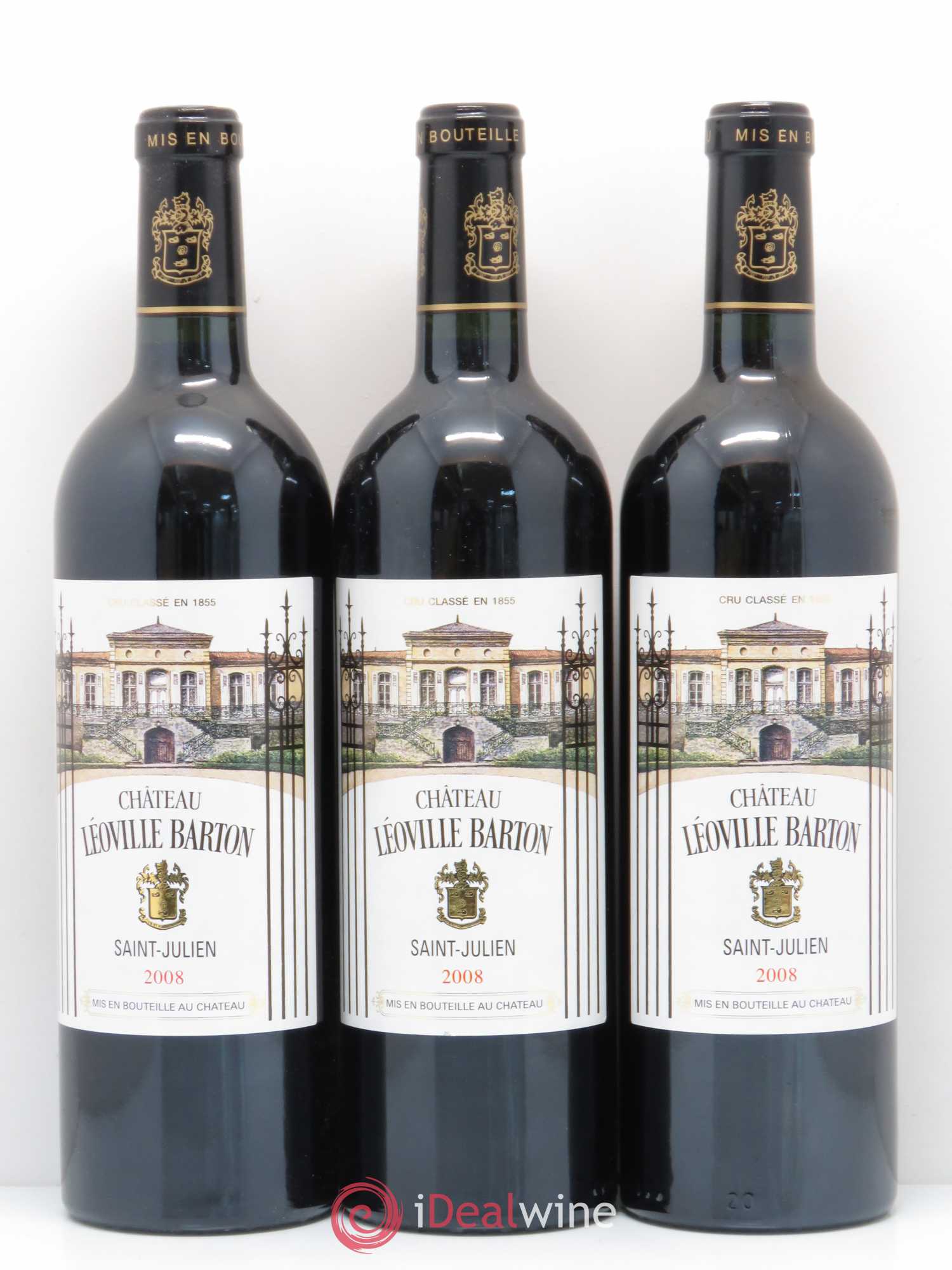 Château Léoville Barton 2ème Grand Cru Classé 2008 - Lot de 6 bouteilles - 1