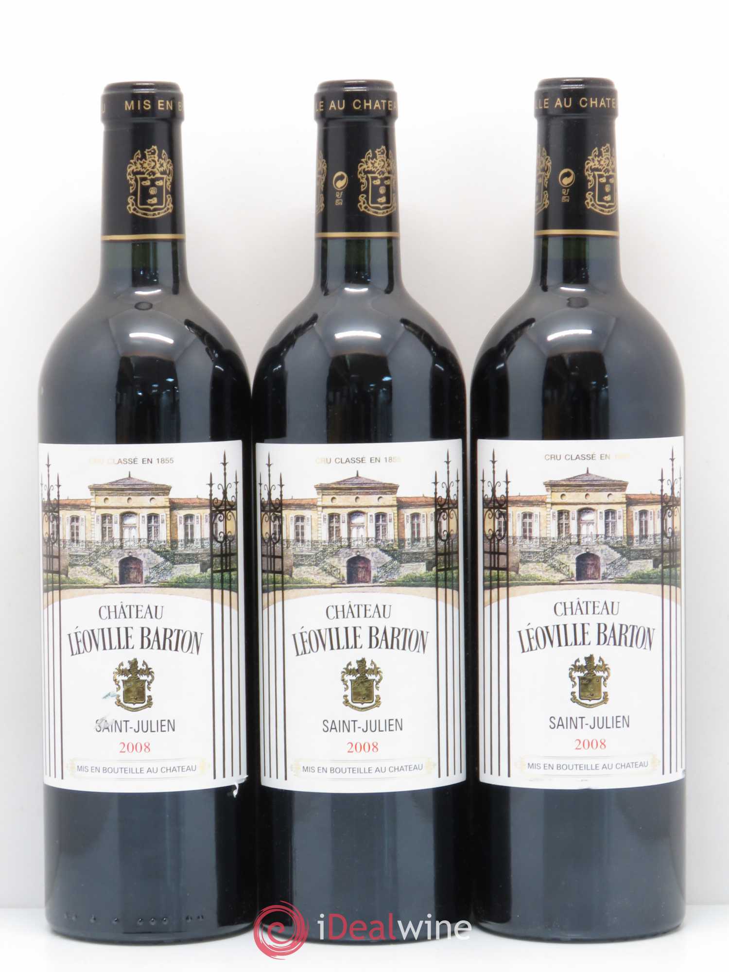 Château Léoville Barton 2ème Grand Cru Classé 2008 - Lot de 6 bouteilles - 2