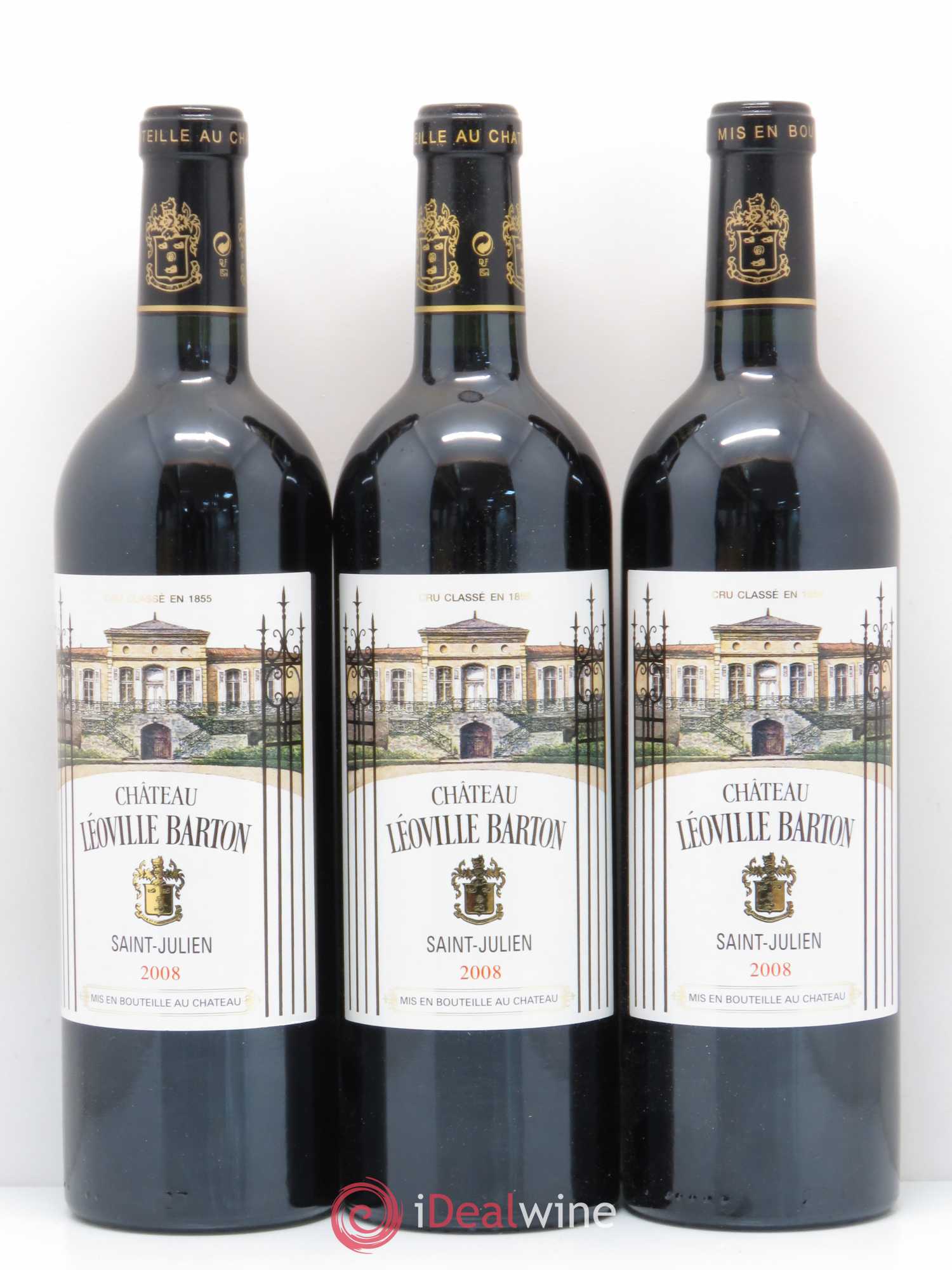 Château Léoville Barton 2ème Grand Cru Classé 2008 - Lot de 6 bouteilles - 1