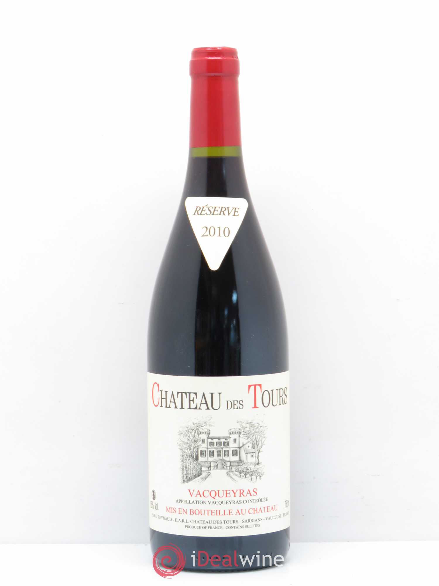 Vacqueyras Château des Tours Emmanuel Reynaud 2010 - Lot de 1 bouteille - 0