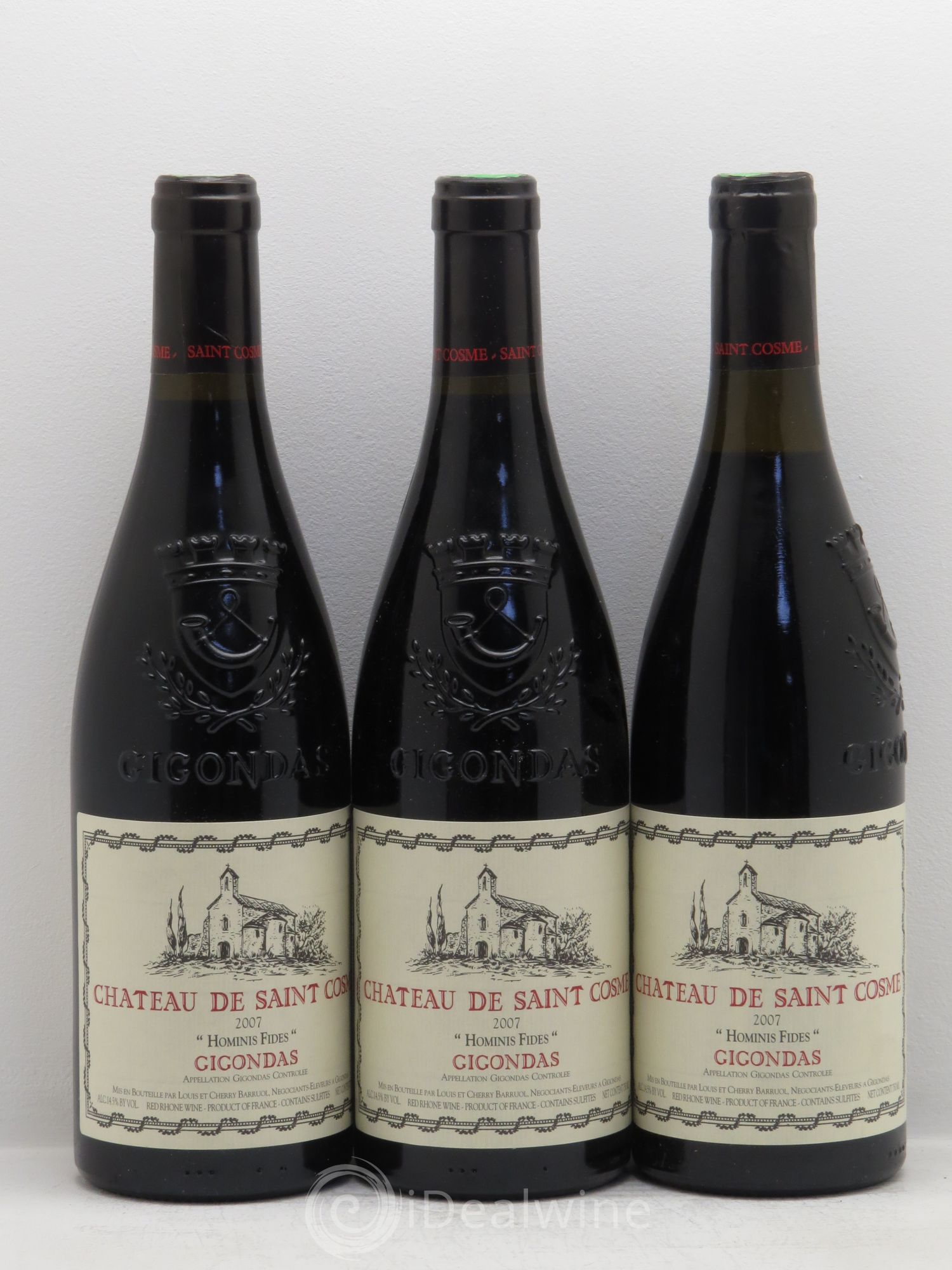 Gigondas Hominis Fides Saint Cosme 2007 - Lot de 6 bouteilles - 2
