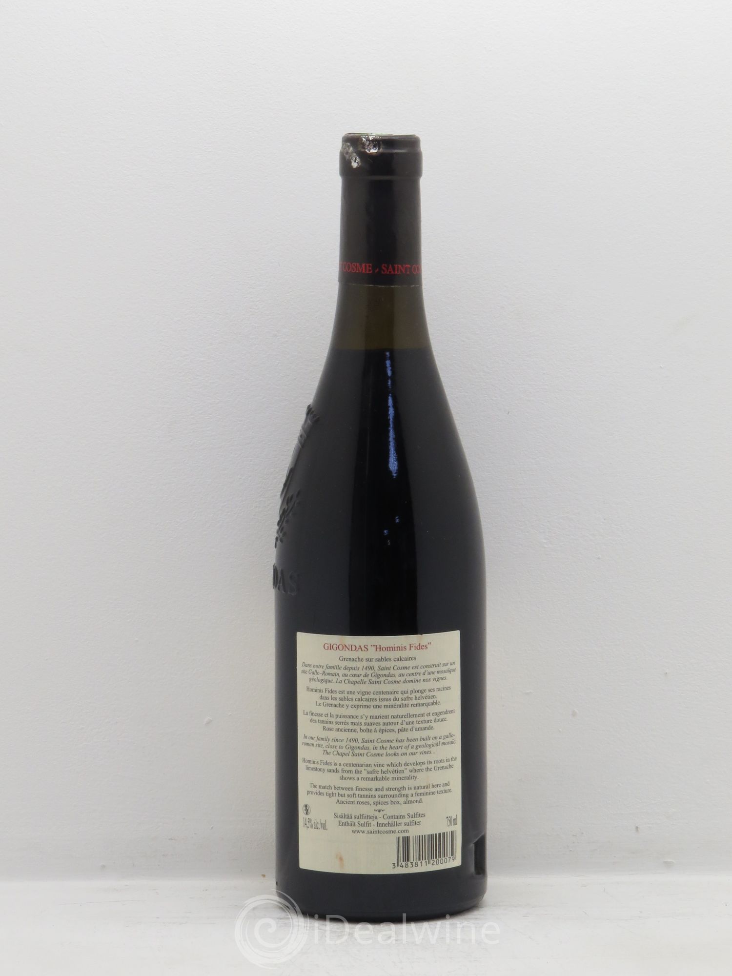 Gigondas Hominis Fides Saint Cosme 2007 - Lot de 6 bouteilles - 3
