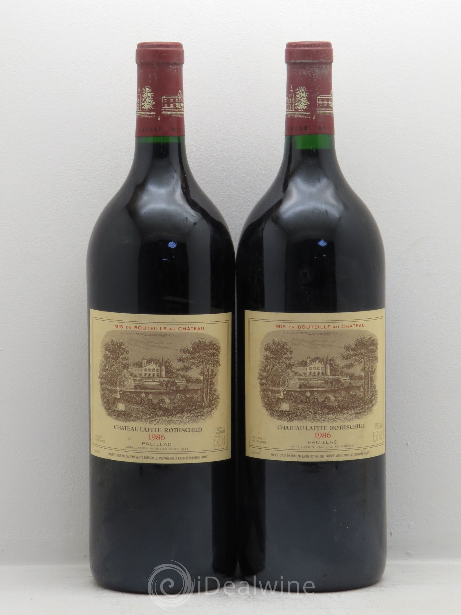 Château Lafite Rothschild 1er Grand Cru Classé 1986 - Lot de 2 magnums - 0