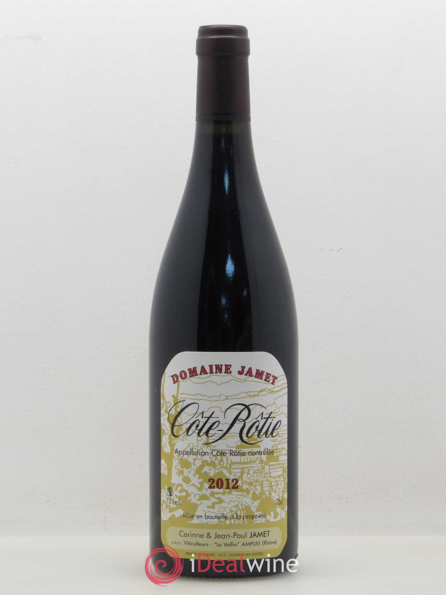 Côte-Rôtie Jamet (Domaine) 2012 - Lot de 1 bouteille - 0