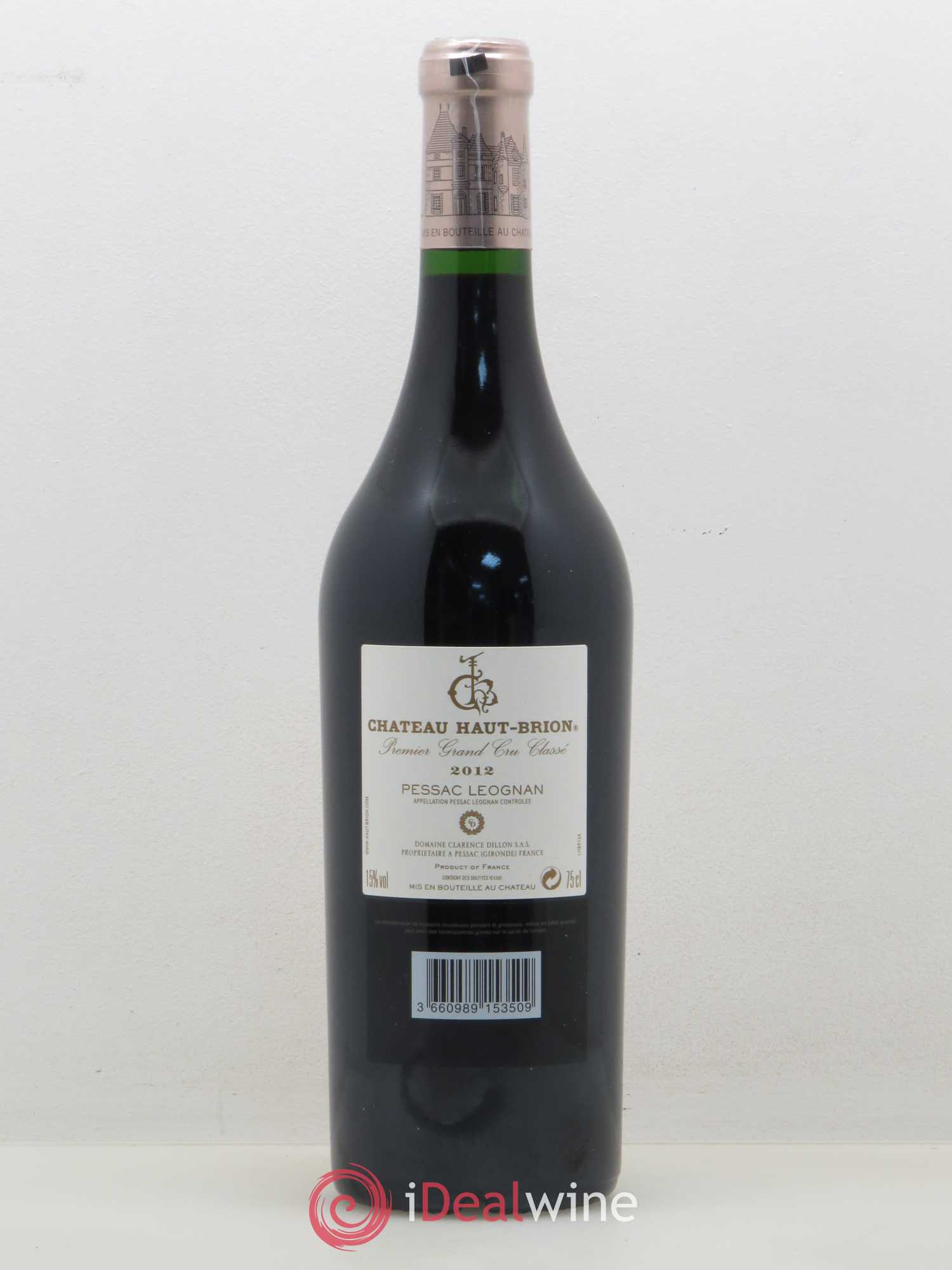 Château Haut Brion 1er Grand Cru Classé 2012 - Lot de 1 bouteille - 1