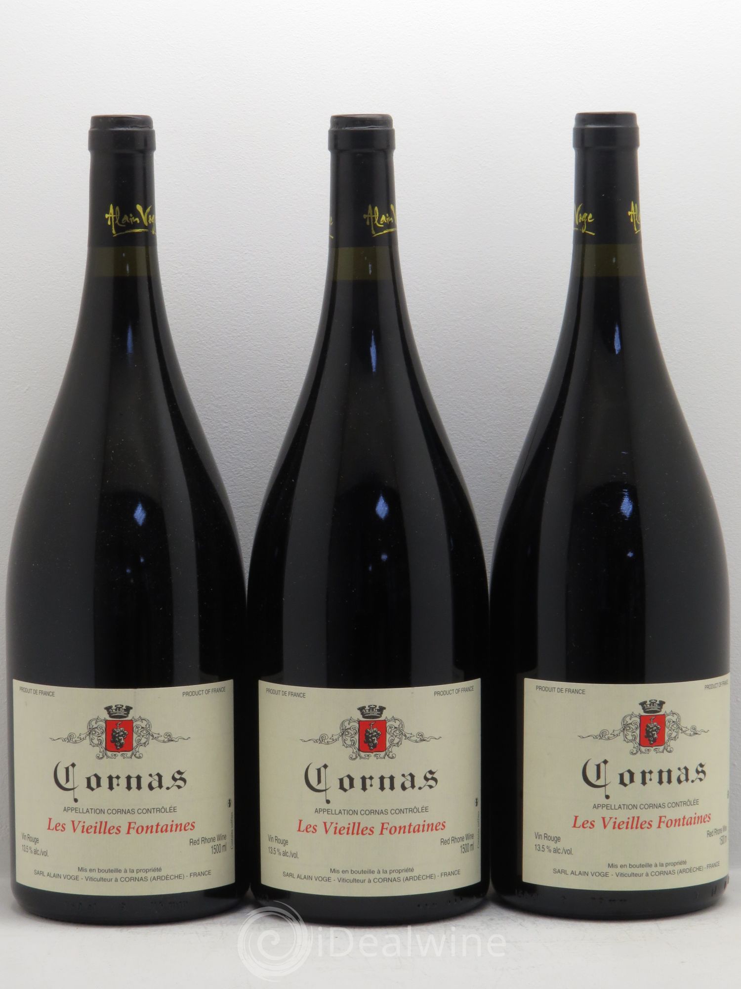 Cornas Les Vieilles Fontaines Alain Voge (Domaine) 2010 - Lot de 3 magnums - 0