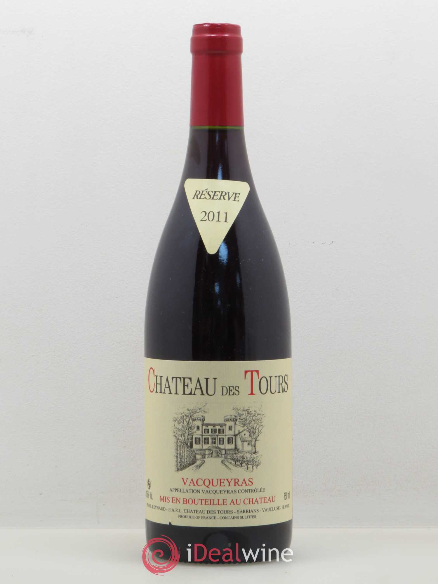 Vacqueyras Château des Tours Emmanuel Reynaud 2011 - Lot de 1 bouteille - 0