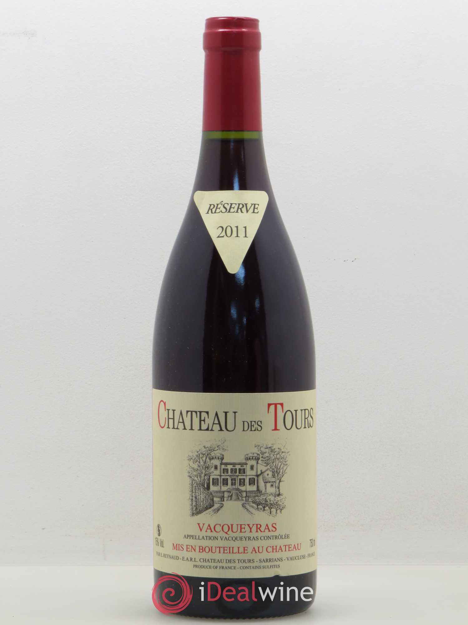 Vacqueyras Château des Tours Emmanuel Reynaud 2011 - Lot de 1 bouteille - 0
