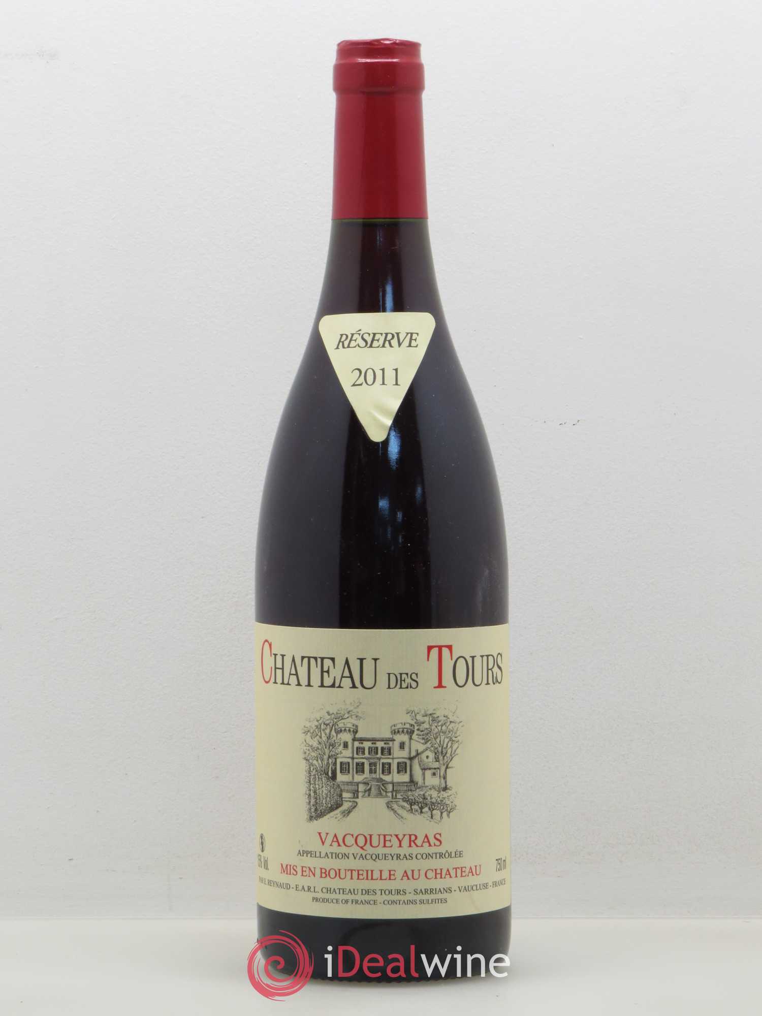 Vacqueyras Château des Tours Emmanuel Reynaud 2011 - Lot de 1 bouteille - 0
