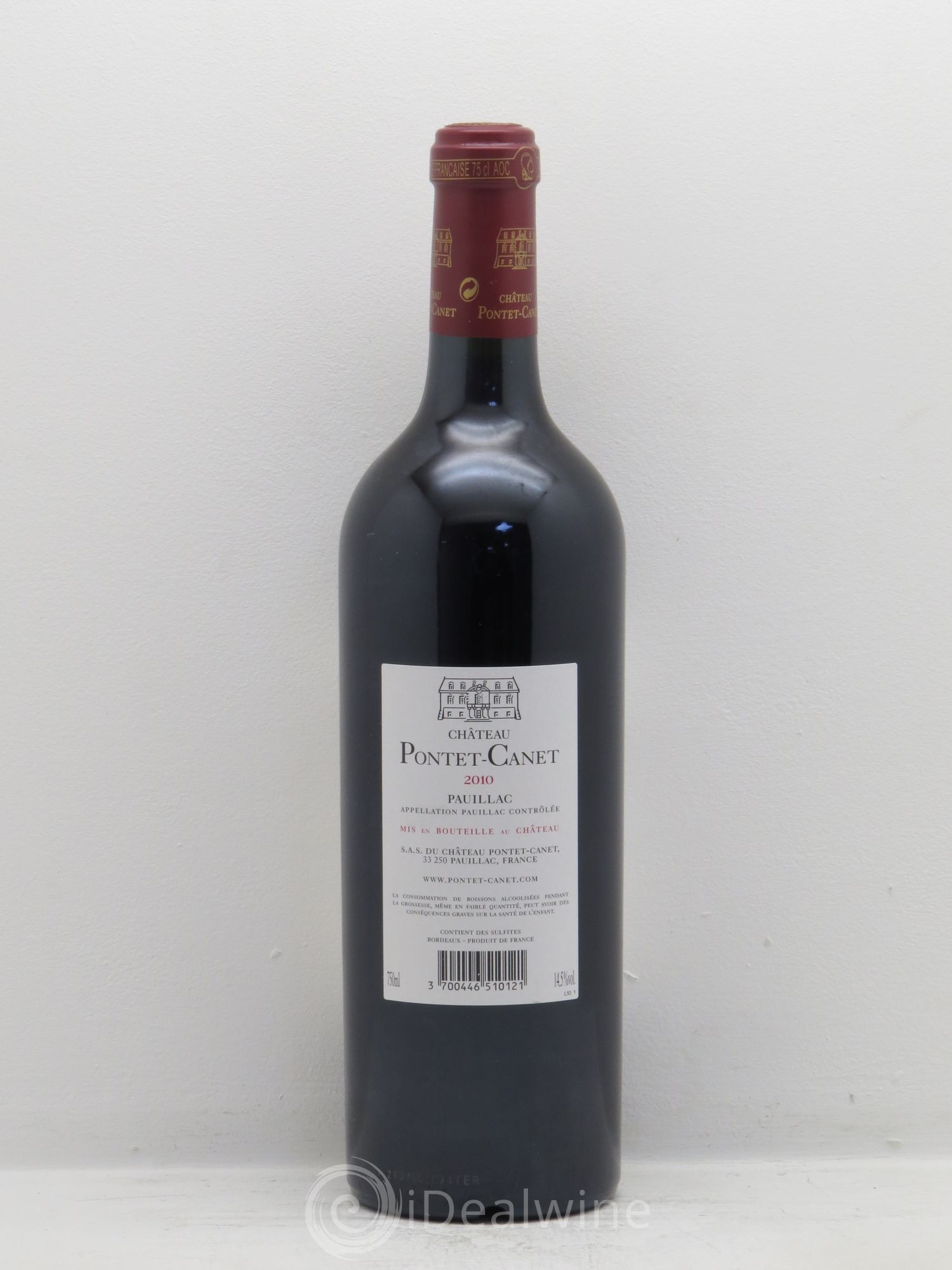Château Pontet Canet 5ème Grand Cru Classé 2010 - Lot de 6 bouteilles - 3