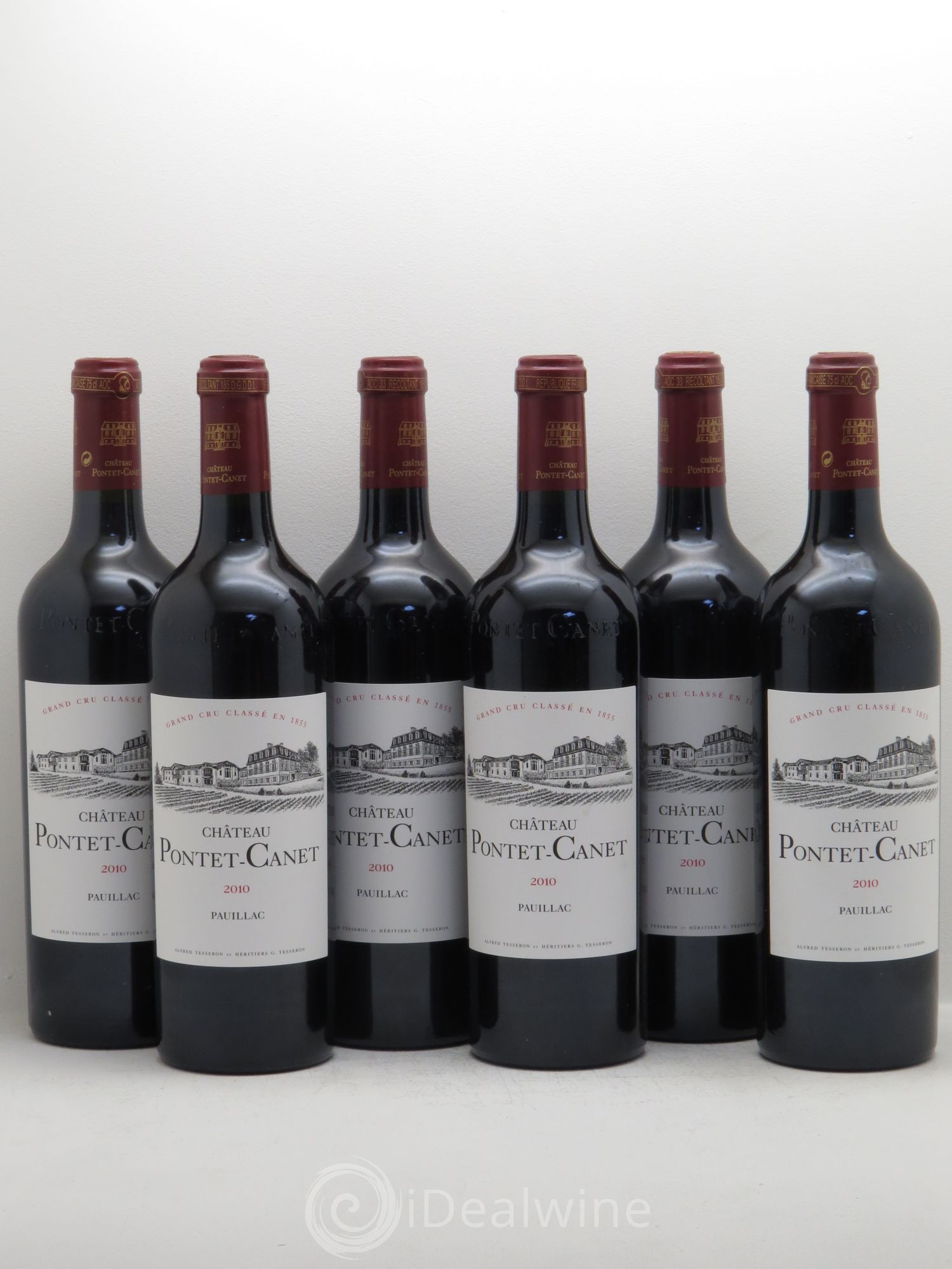 Château Pontet Canet 5ème Grand Cru Classé 2010 - Lot de 6 bouteilles - 0
