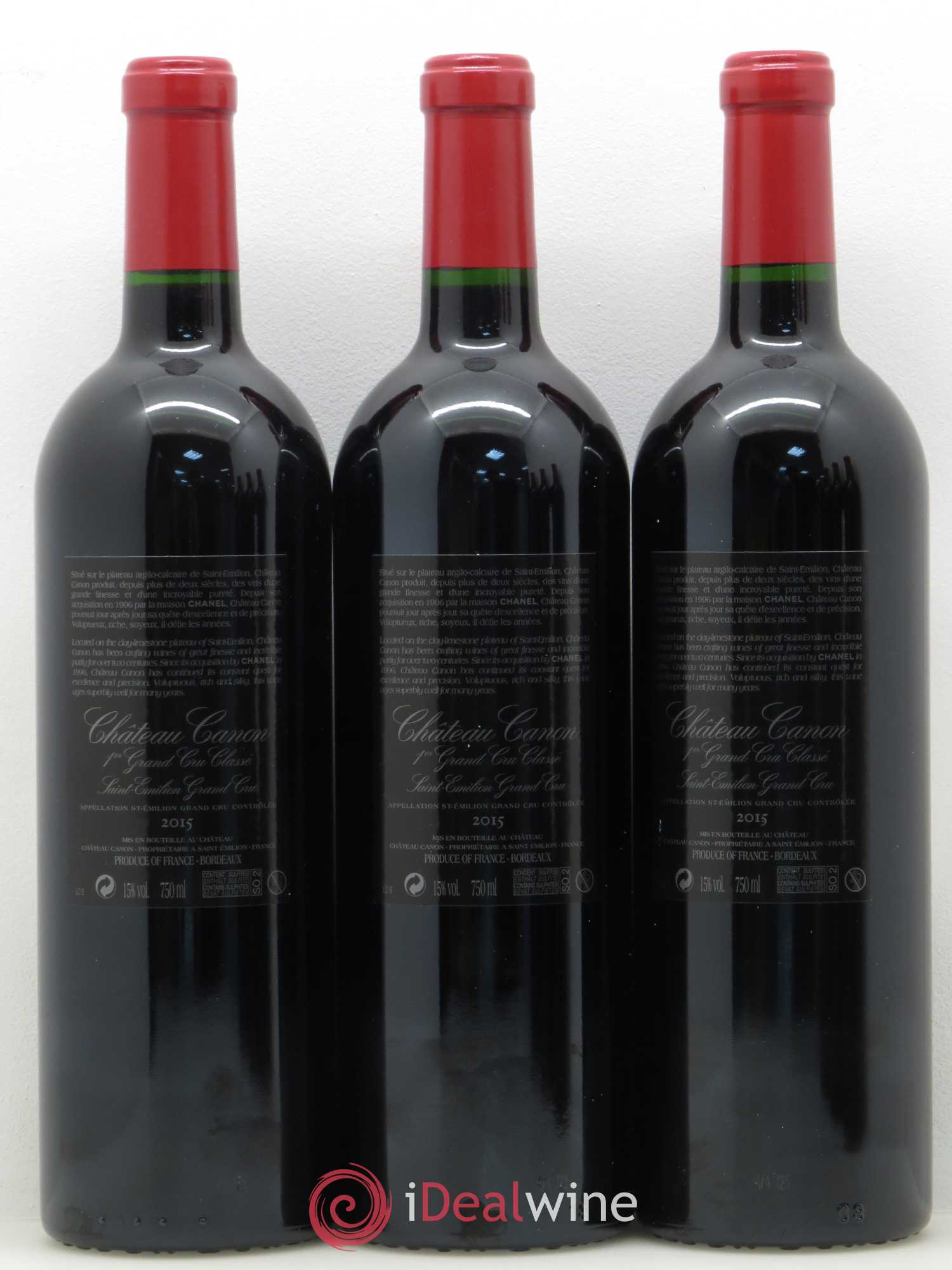 Château Canon 1er Grand Cru Classé B 2015 - Lot de 6 bouteilles - 2