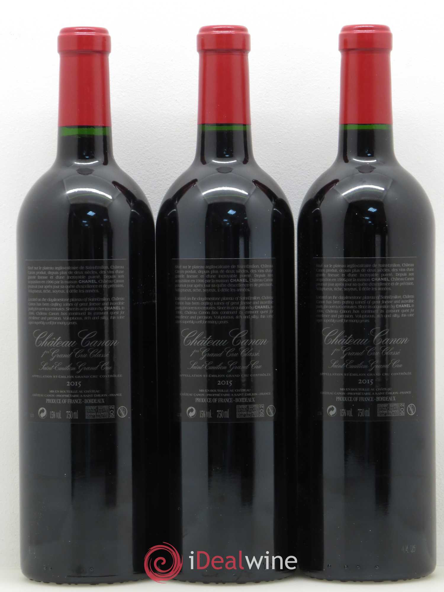 Château Canon 1er Grand Cru Classé B 2015 - Lot de 6 bouteilles - 4
