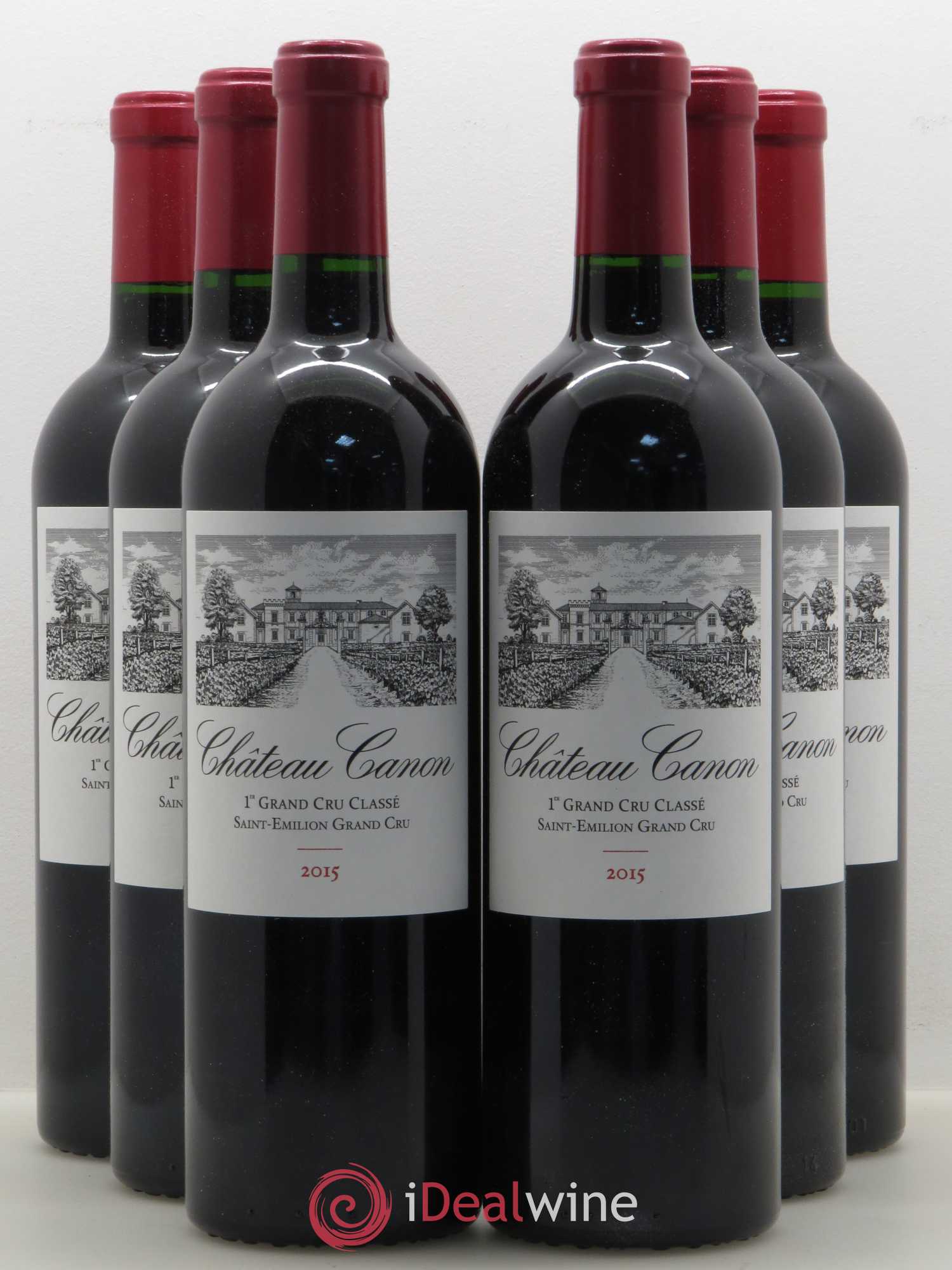 Château Canon 1er Grand Cru Classé B 2015 - Lot de 6 bouteilles - 0
