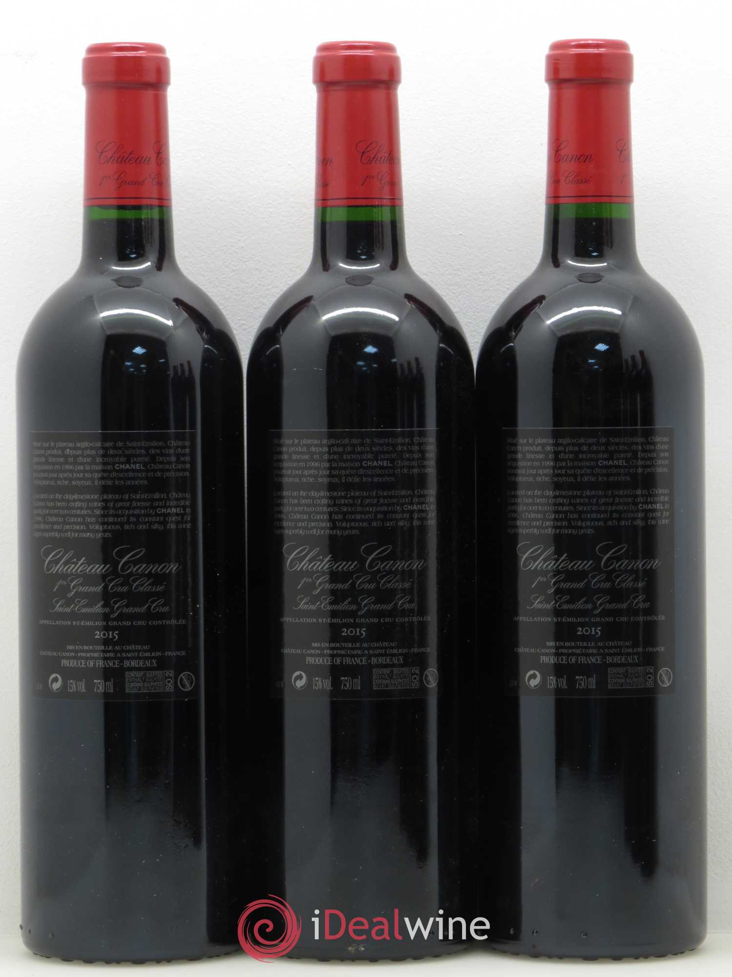 Château Canon 1er Grand Cru Classé B 2015 - Lot de 6 bouteilles - 2