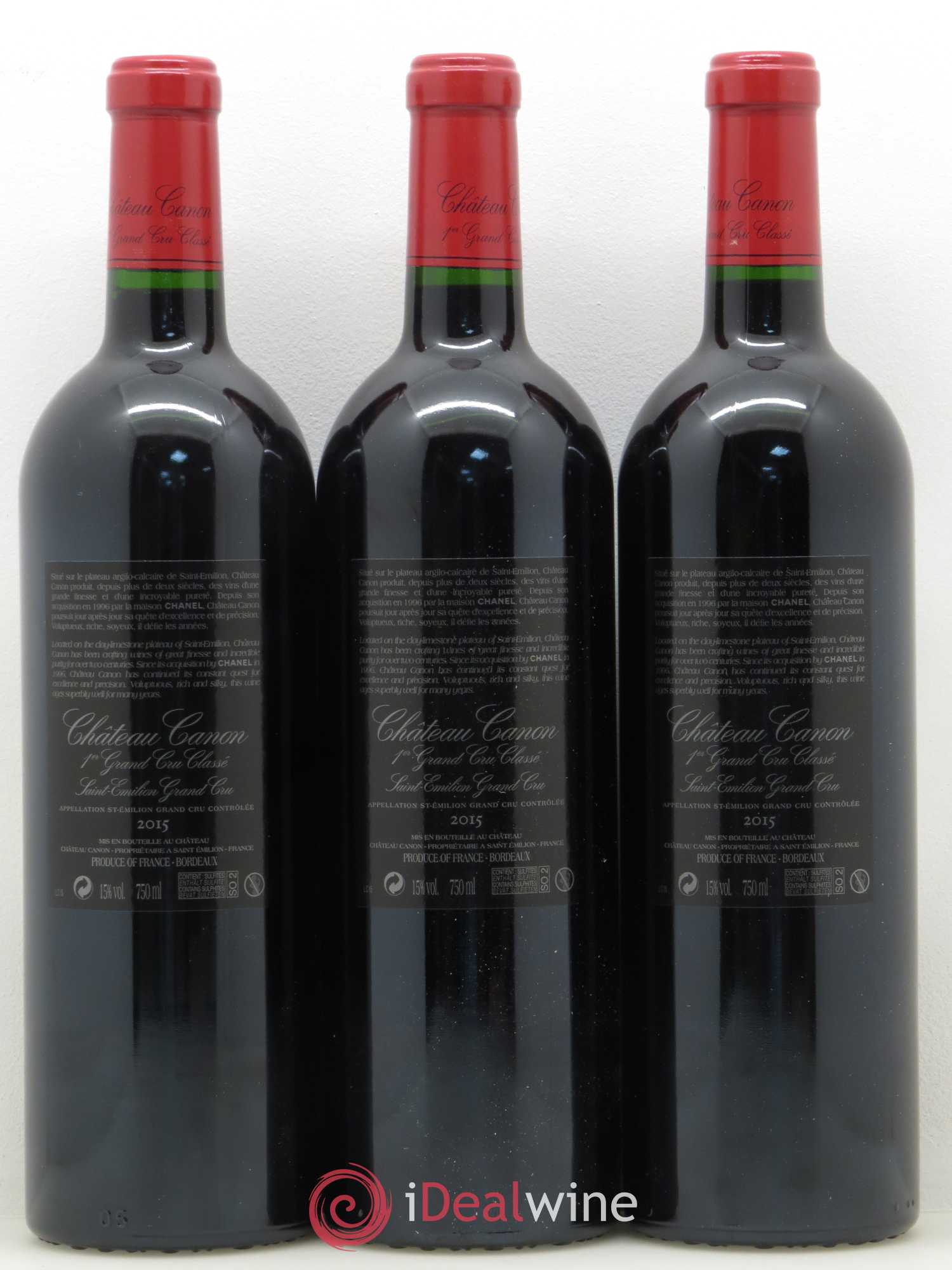 Château Canon 1er Grand Cru Classé B 2015 - Lot de 6 bouteilles - 4