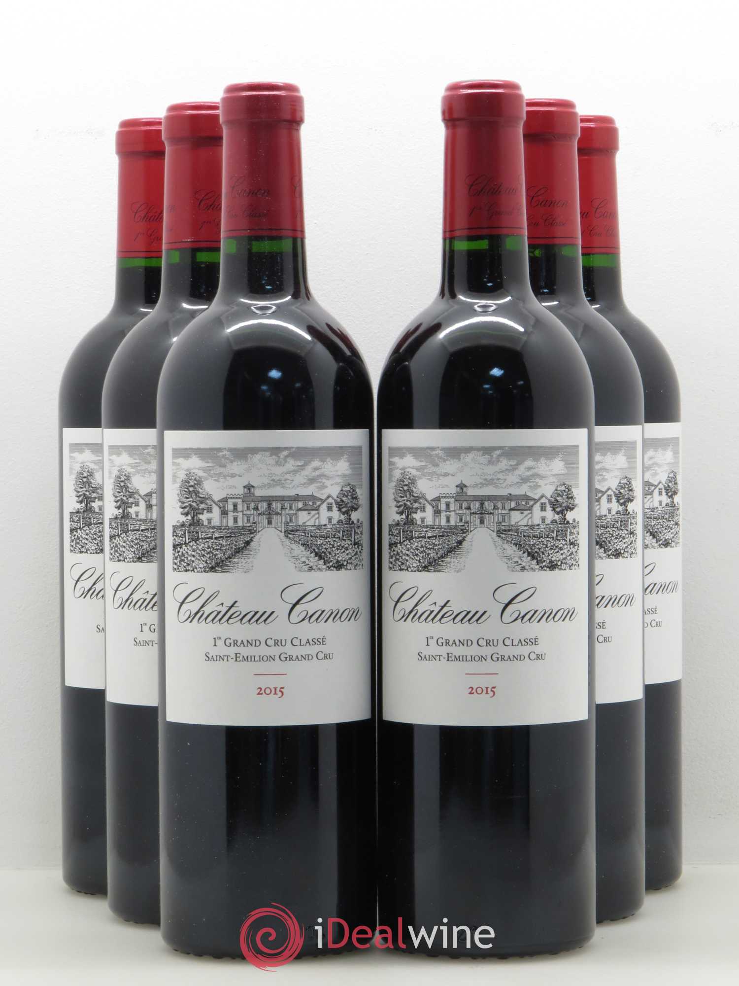 Château Canon 1er Grand Cru Classé B 2015 - Lot de 6 bouteilles - 0