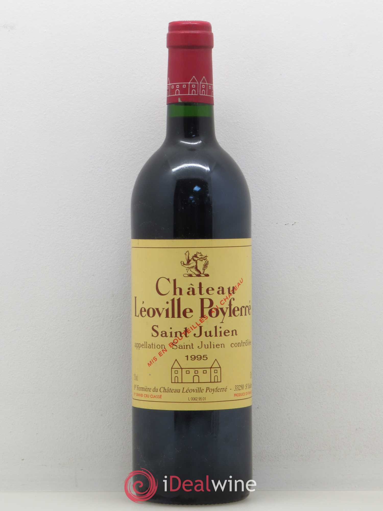 Château Léoville Poyferré 2ème Grand Cru Classé 1995 - Lot de 1 bouteille - 0