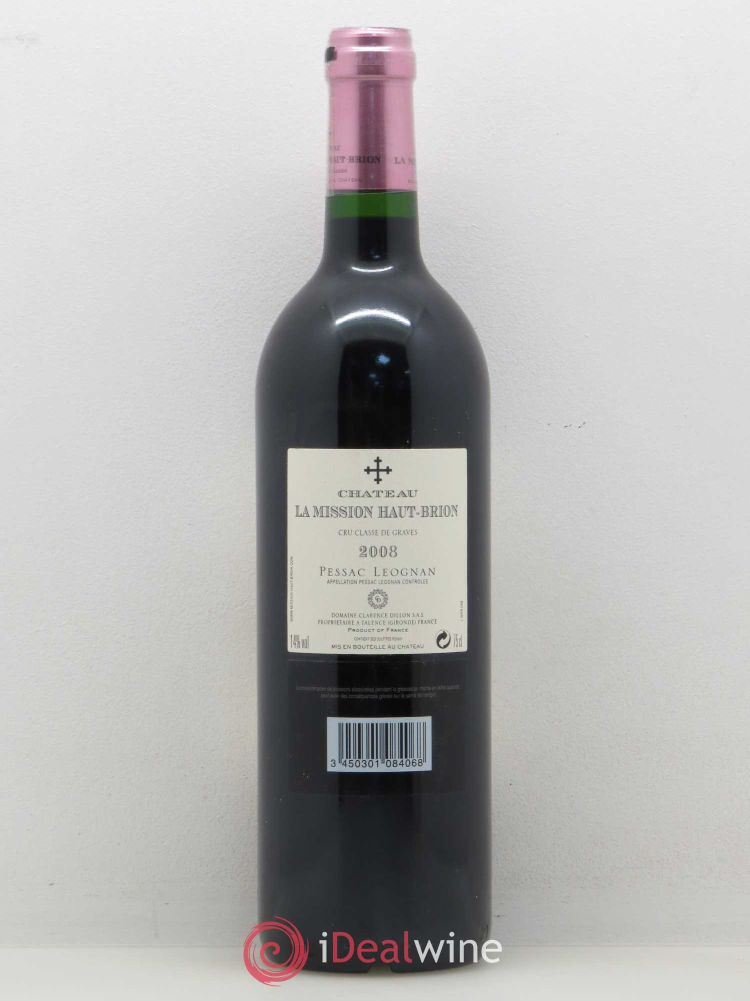 Château la Mission Haut-Brion Cru Classé de Graves 2008 - Lot de 1 bouteille - 1