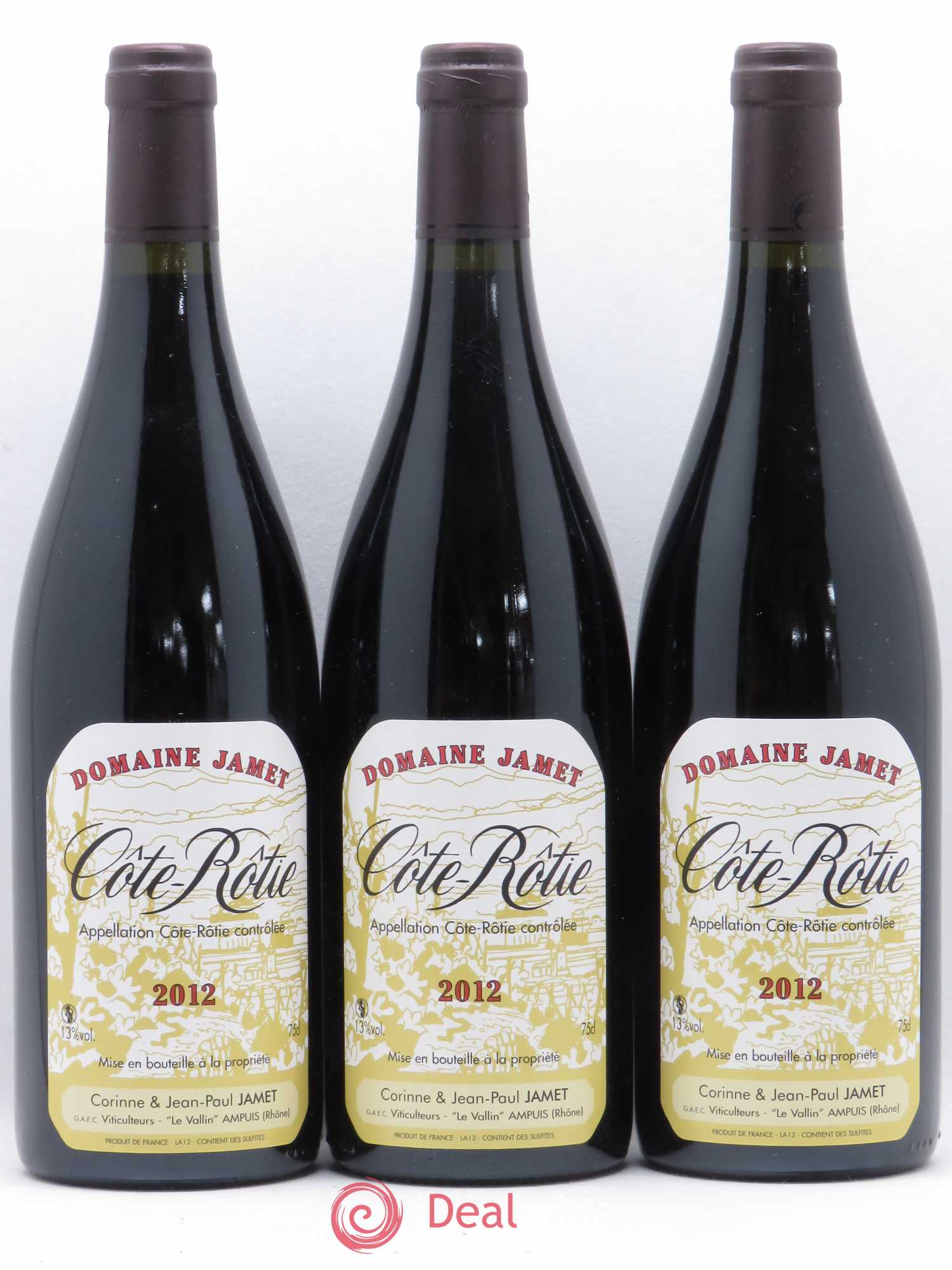 Côte-Rôtie Jamet (Domaine) 2012 - Lot de 3 bouteilles - 0