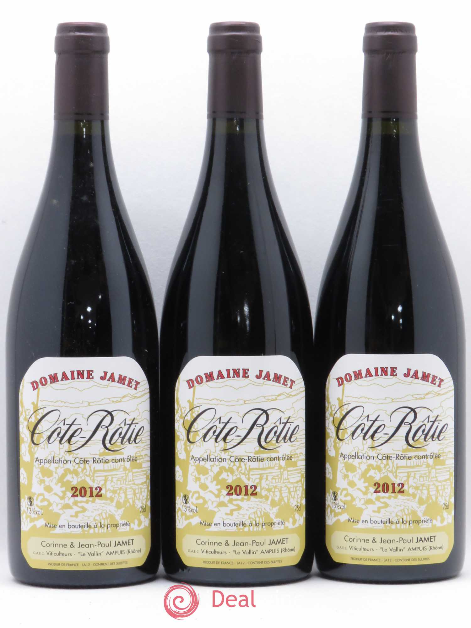Côte-Rôtie Jamet (Domaine) 2012 - Lot de 3 bouteilles - 0