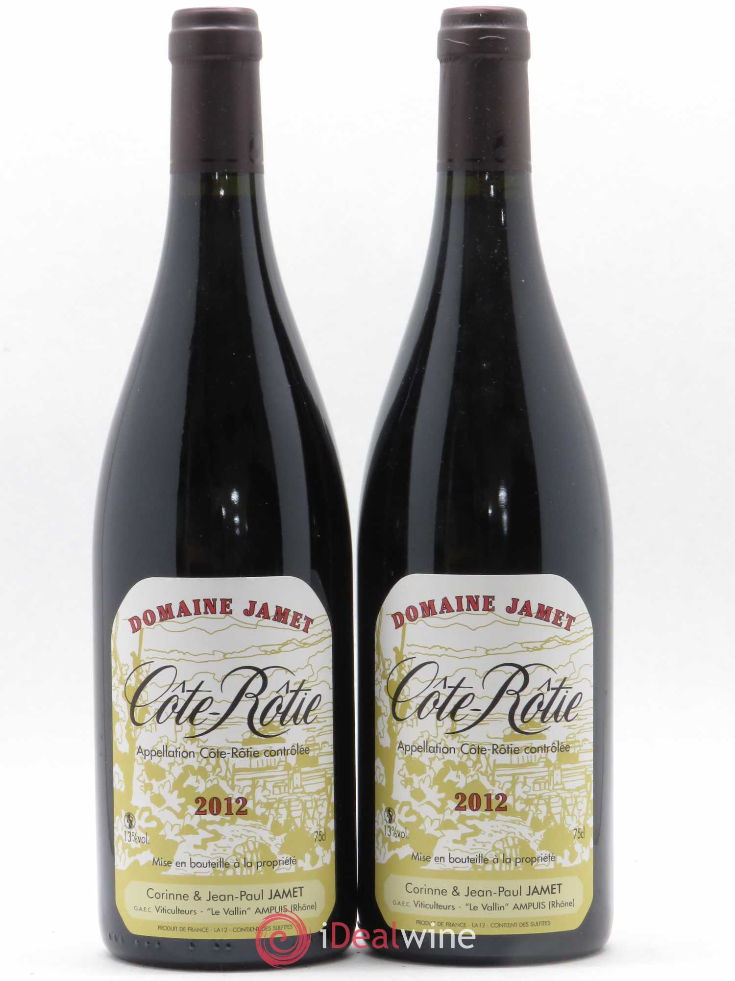 Côte-Rôtie Jamet (Domaine) 2012 - Lot de 2 bouteilles - 0