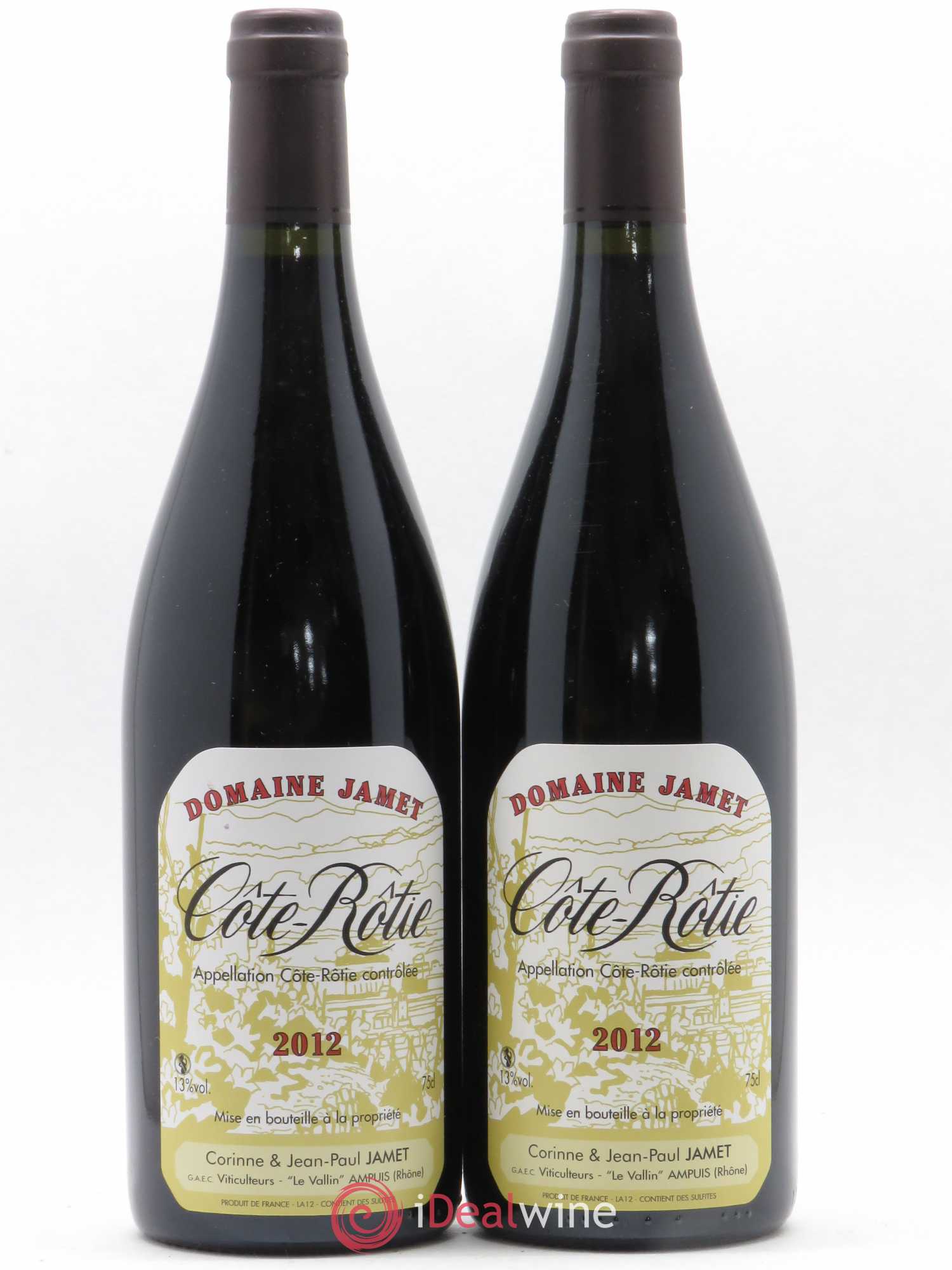 Côte-Rôtie Jamet (Domaine) 2012 - Lot de 2 bouteilles - 0