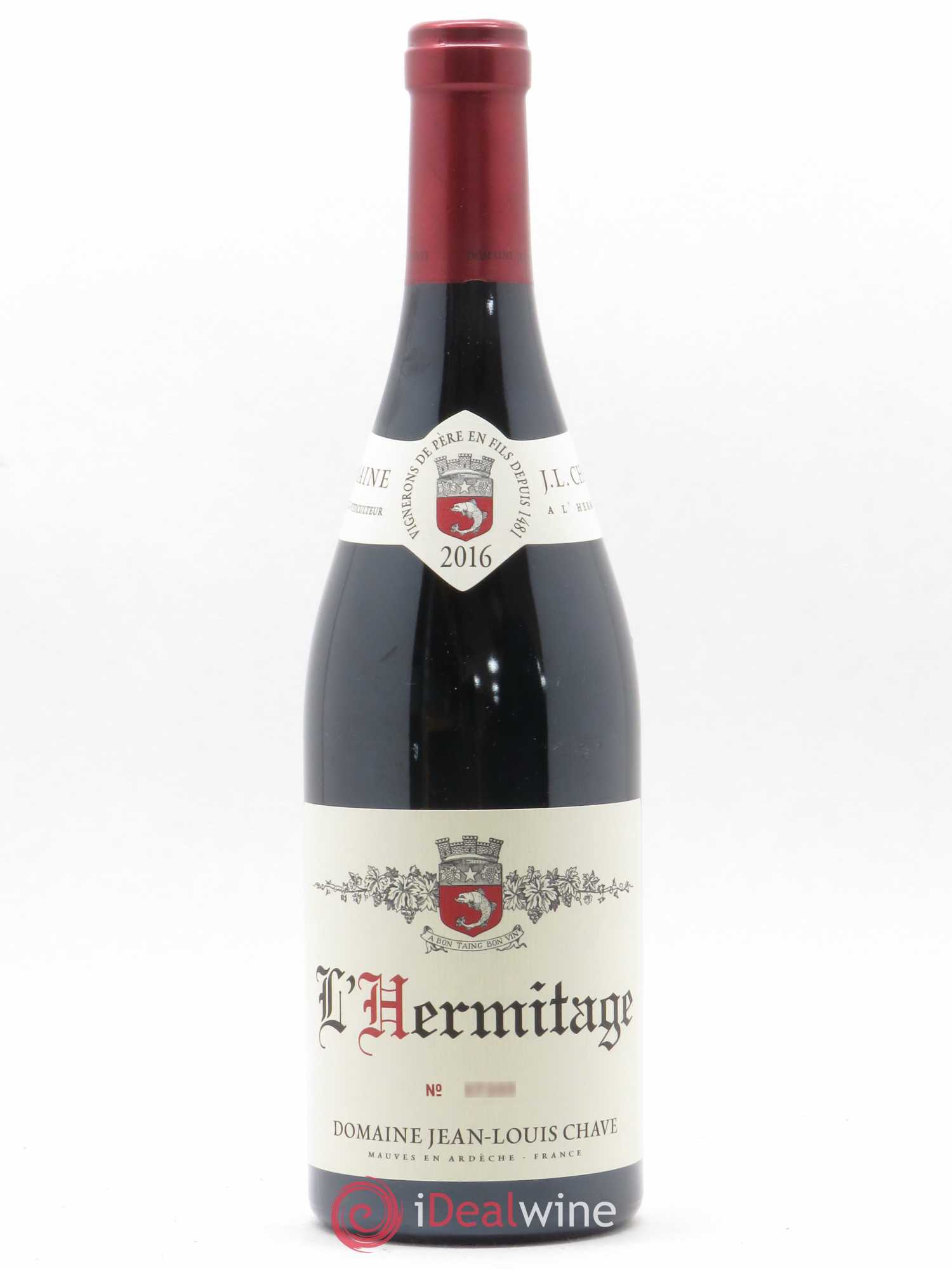 Hermitage Jean-Louis Chave 2016 - Lot de 1 bouteille - 0