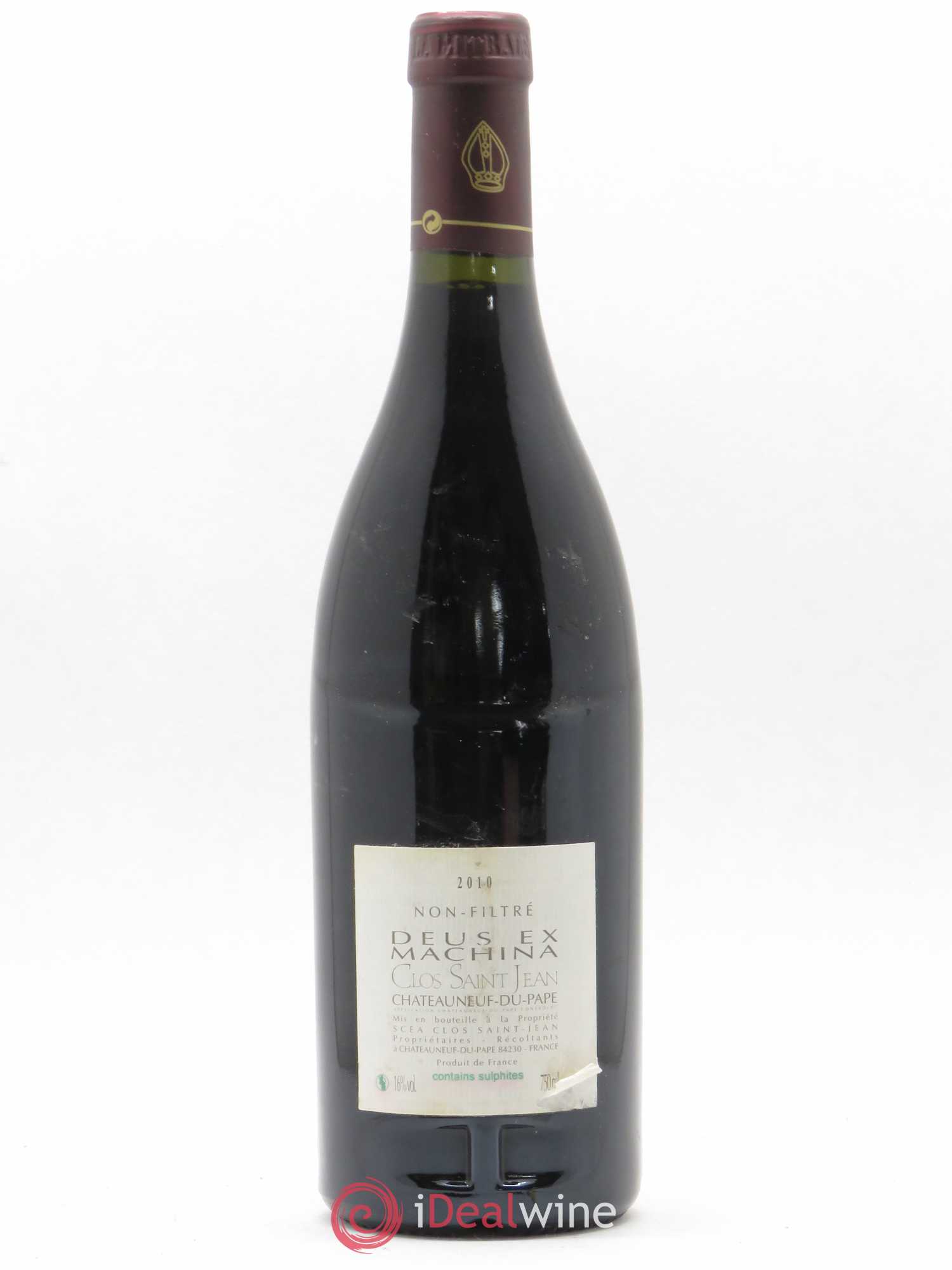 Châteauneuf-du-Pape Clos Saint-Jean Deus Ex Machina Pascal et Vincent Maurel 2010 - Posten von 1 Flasche - 1