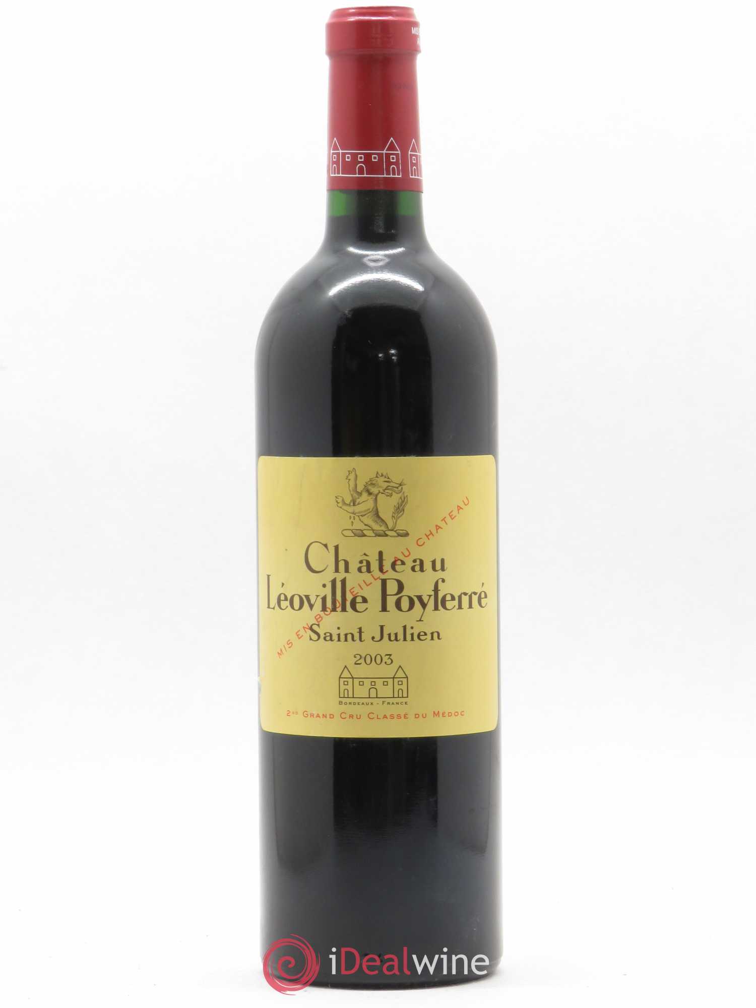 Château Léoville Poyferré 2ème Grand Cru Classé 2003 - Lot de 1 bouteille - 0