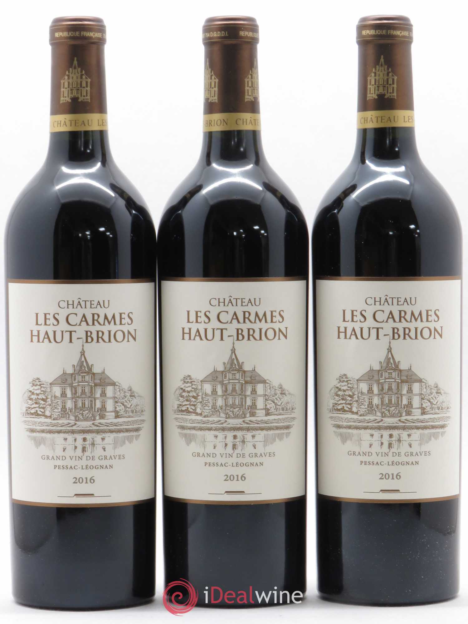 Château Les Carmes Haut-Brion 2016 - Lot de 6 bouteilles - 1