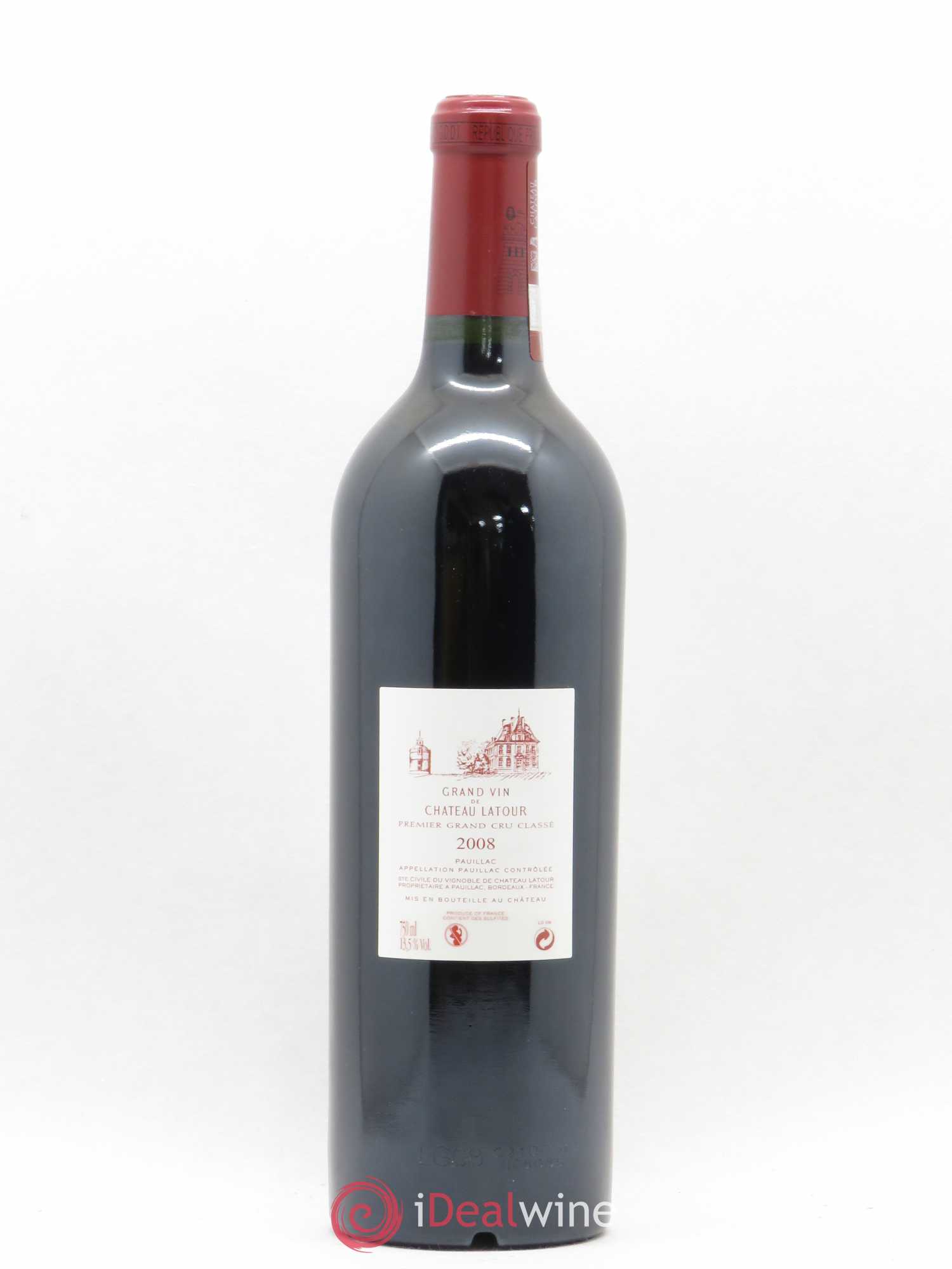 Château Latour 1er Grand Cru Classé 2008 - Lot de 1 bouteille - 1