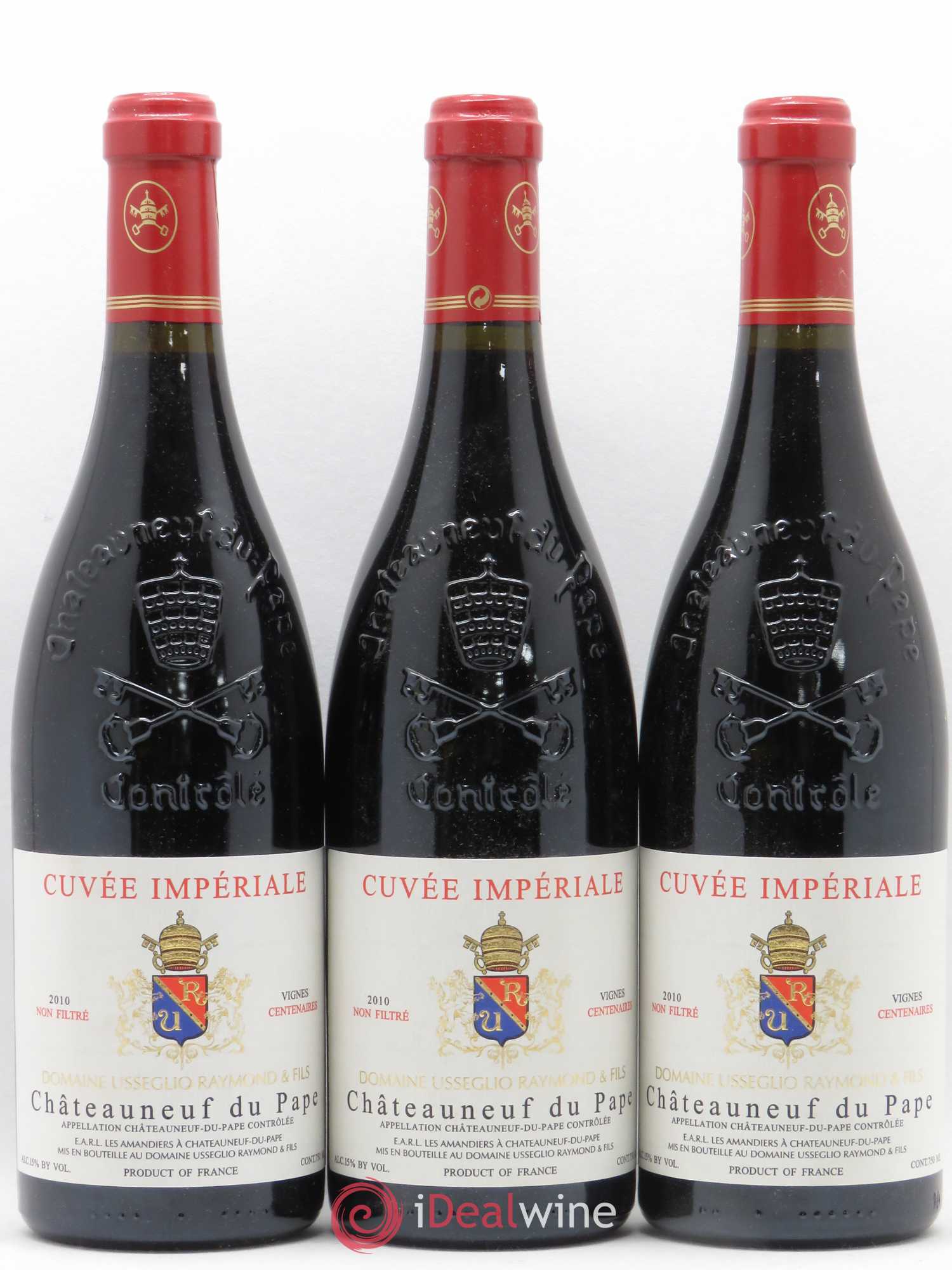 Châteauneuf-du-Pape Cuvée Impériale Raymond Usseglio & Fils (Domaine) Vignes Centenaires 2010 - Lot de 3 bouteilles - 0
