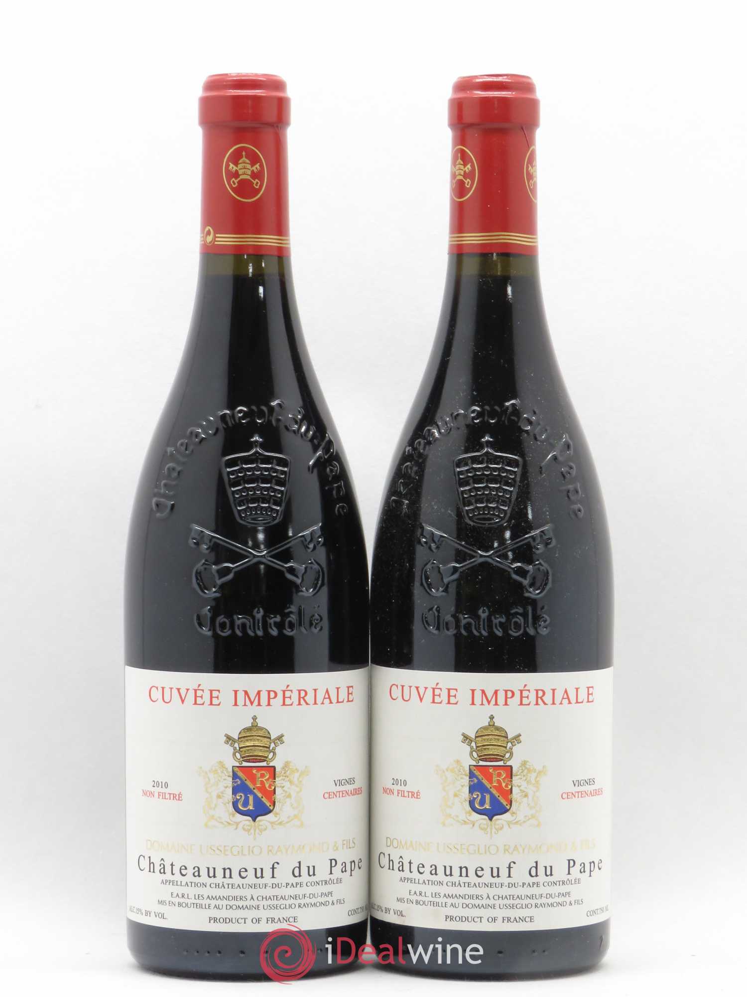 Châteauneuf-du-Pape Cuvée Impériale Raymond Usseglio & Fils (Domaine) Vignes Centenaires 2010 - Lot de 2 bouteilles - 0