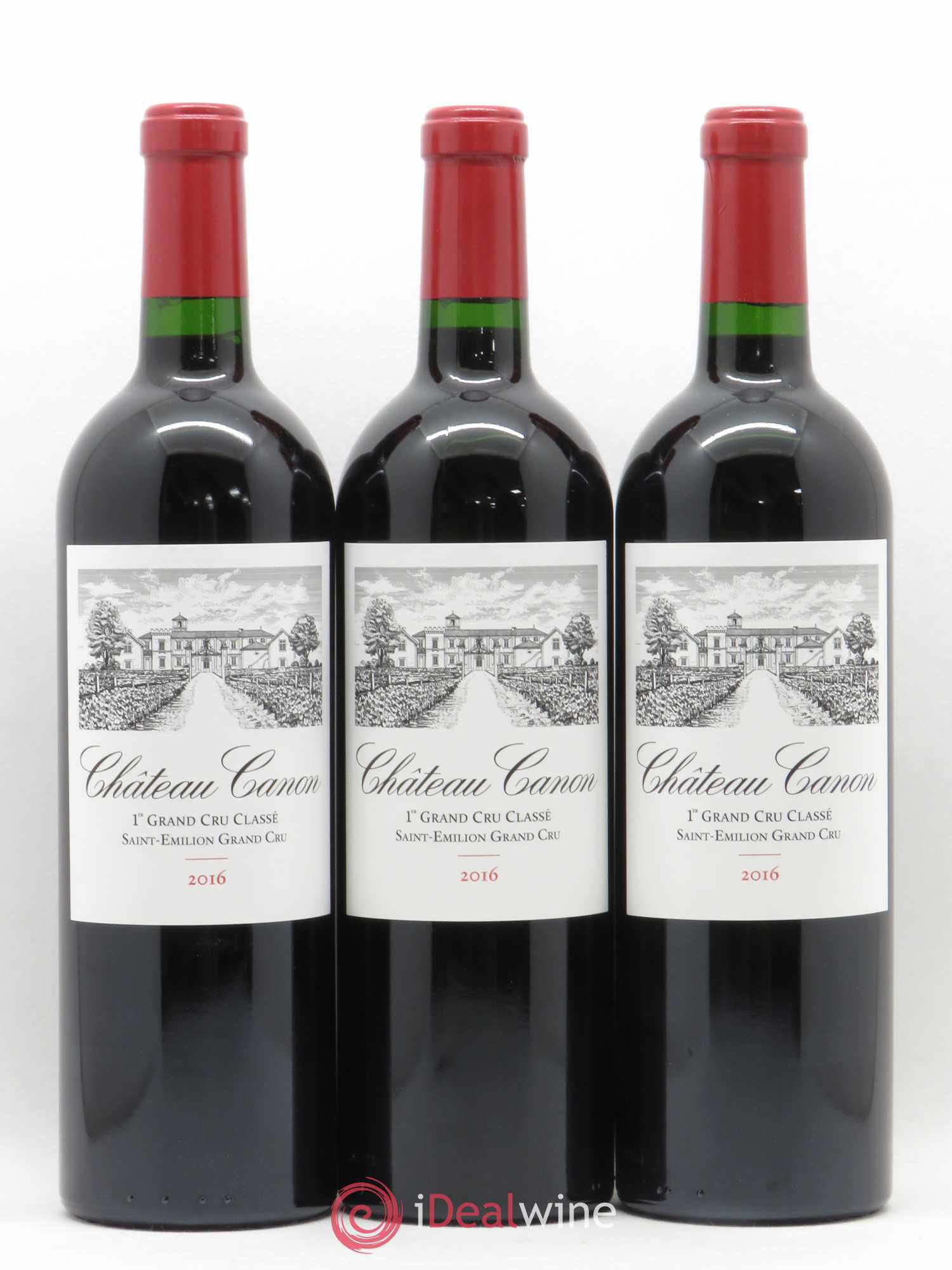 Château Canon 1er Grand Cru Classé B 2016 - Lot de 12 bouteilles - 1