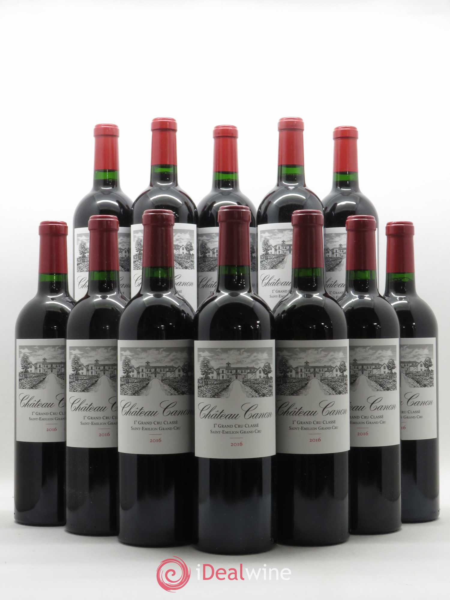 Château Canon 1er Grand Cru Classé B 2016 - Lot de 12 bouteilles - 0