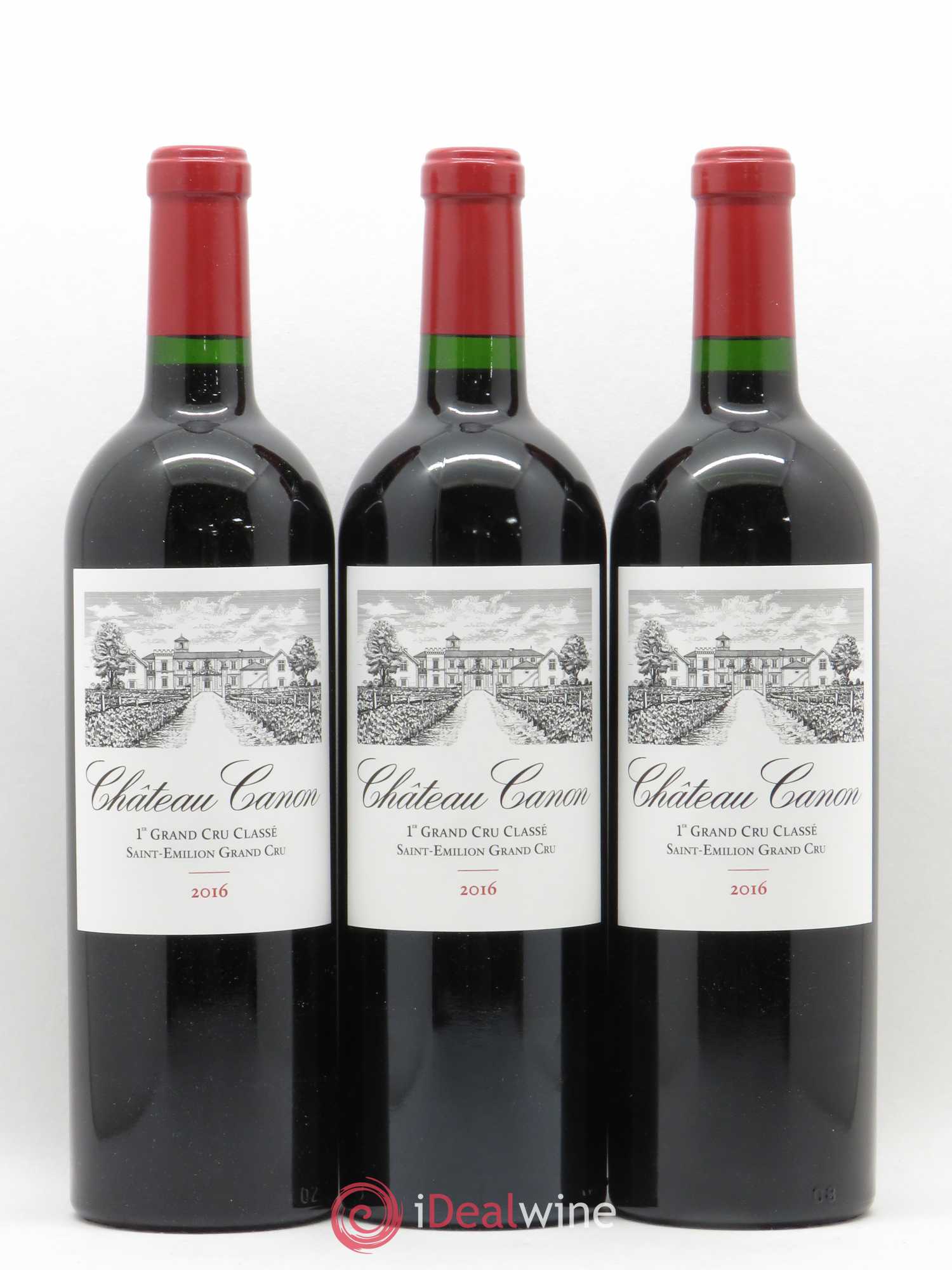 Château Canon 1er Grand Cru Classé B 2016 - Lot de 12 bouteilles - 1