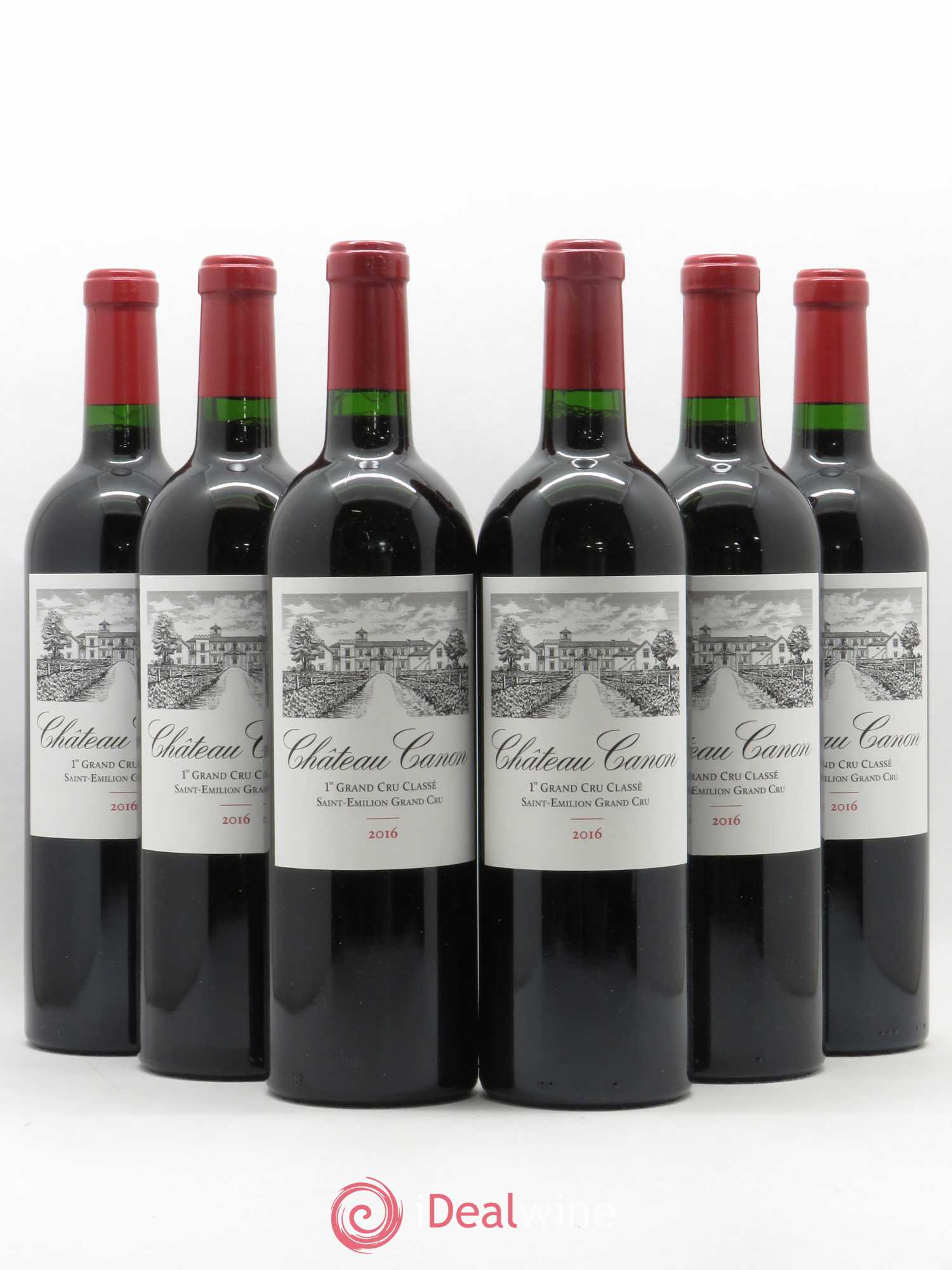 Château Canon 1er Grand Cru Classé B 2016 - Lot de 6 bouteilles - 0