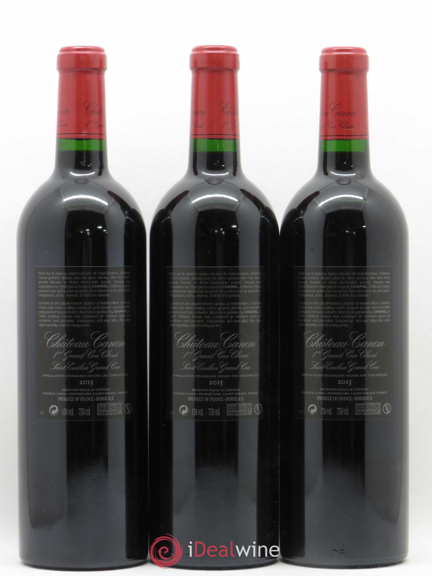 Château Canon 1er Grand Cru Classé B 2015 - Lot de 6 bouteilles - 2