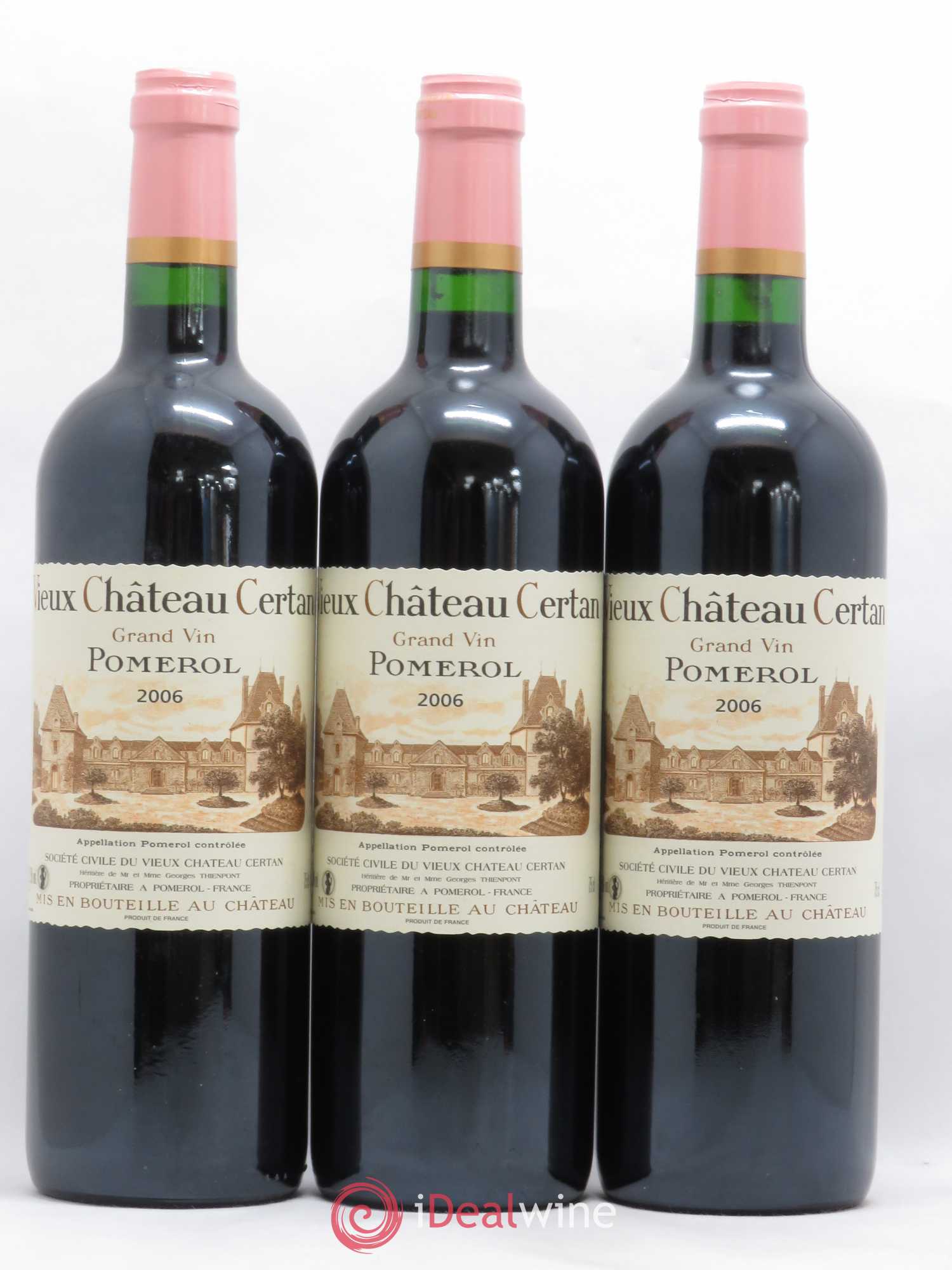 Vieux Château Certan 2006 - Lot de 3 bouteilles - 0