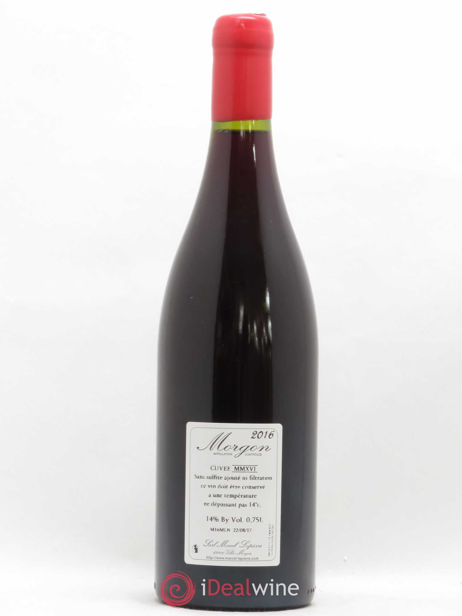 Morgon Marcel Lapierre (Domaine) 2016 - Lot de 1 bouteille - 1