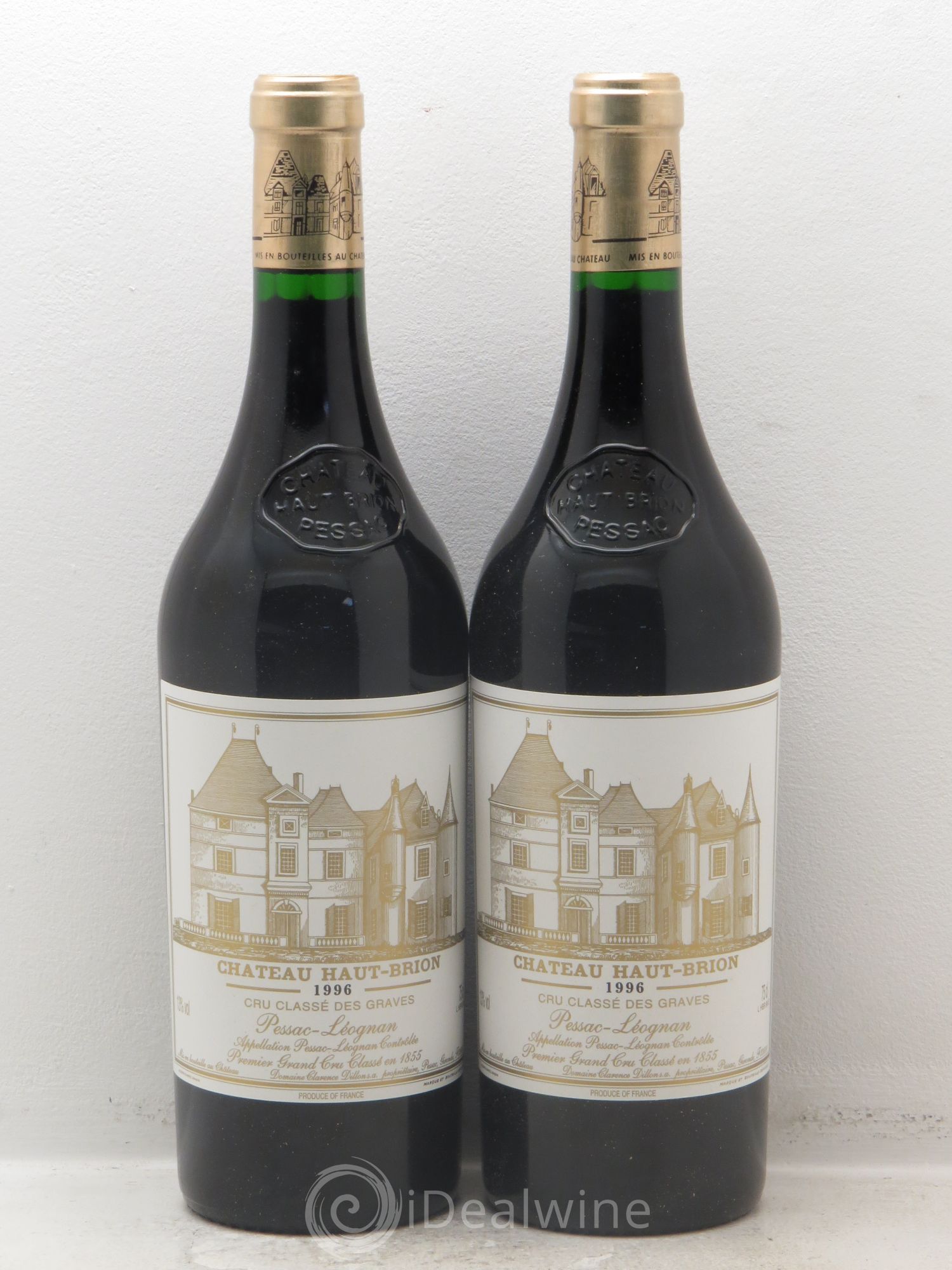 Château Haut Brion 1er Grand Cru Classé 1996 - Lot de 2 bouteilles - 0