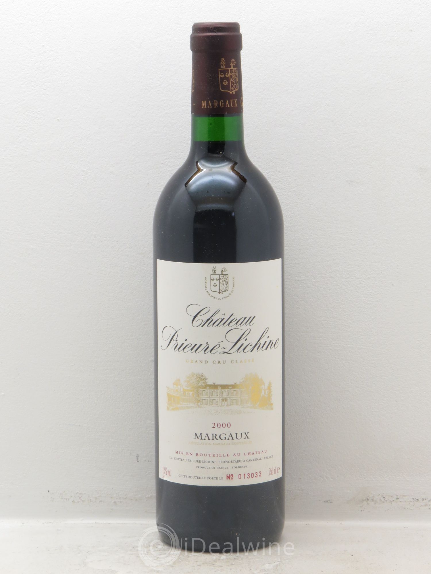 Château Prieuré Lichine 4ème Grand Cru Classé 2000 - Lot de 1 bouteille - 0