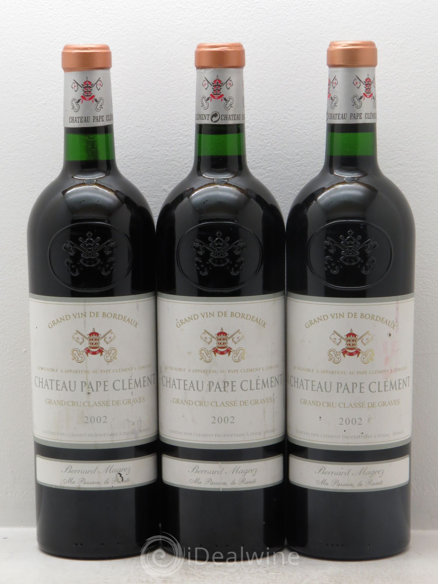 Château Pape Clément Cru Classé de Graves 2002 - Lot de 3 bouteilles - 0