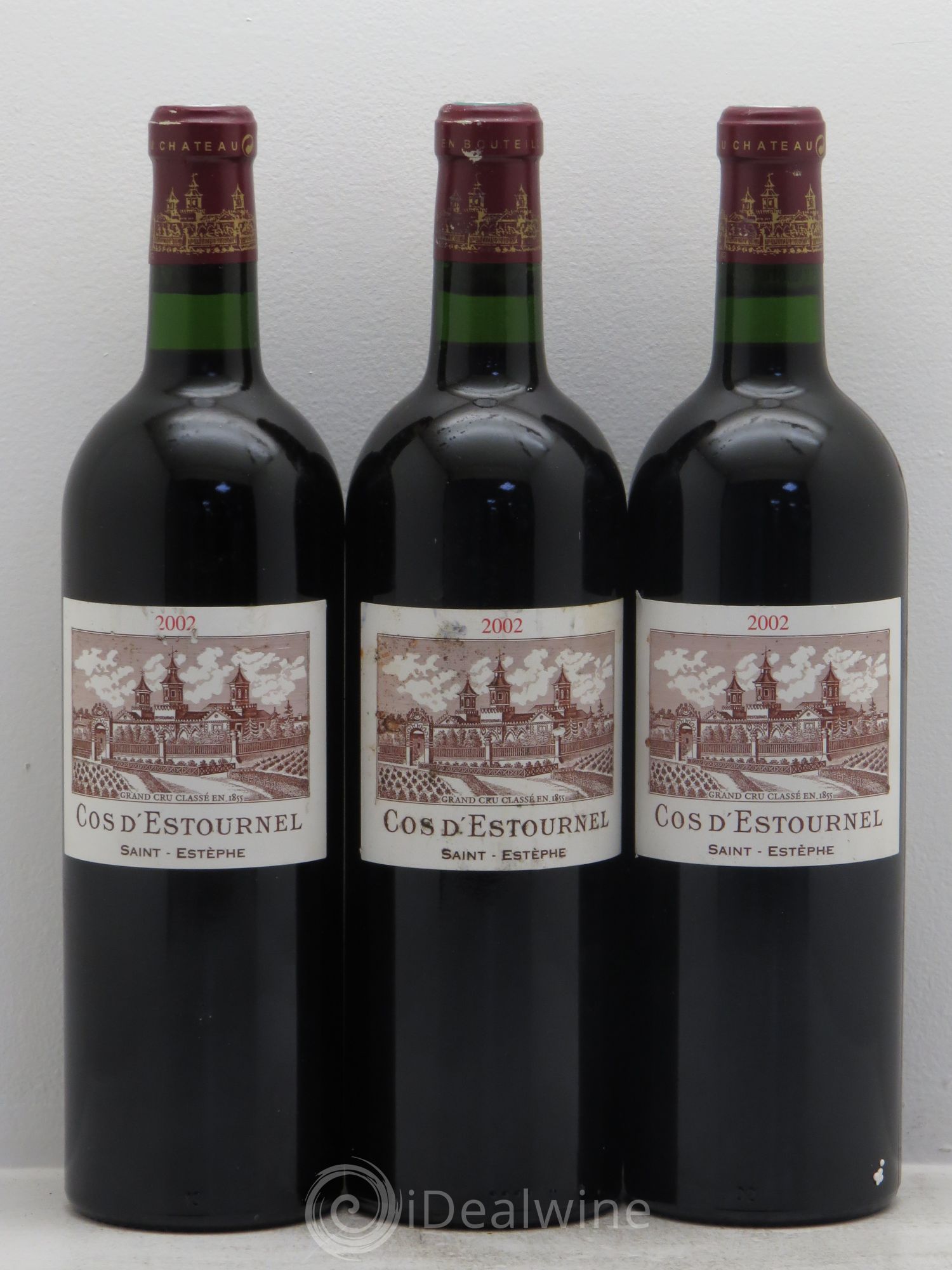 Cos d'Estournel 2ème Grand Cru Classé 2002 - Lot de 3 bouteilles - 0